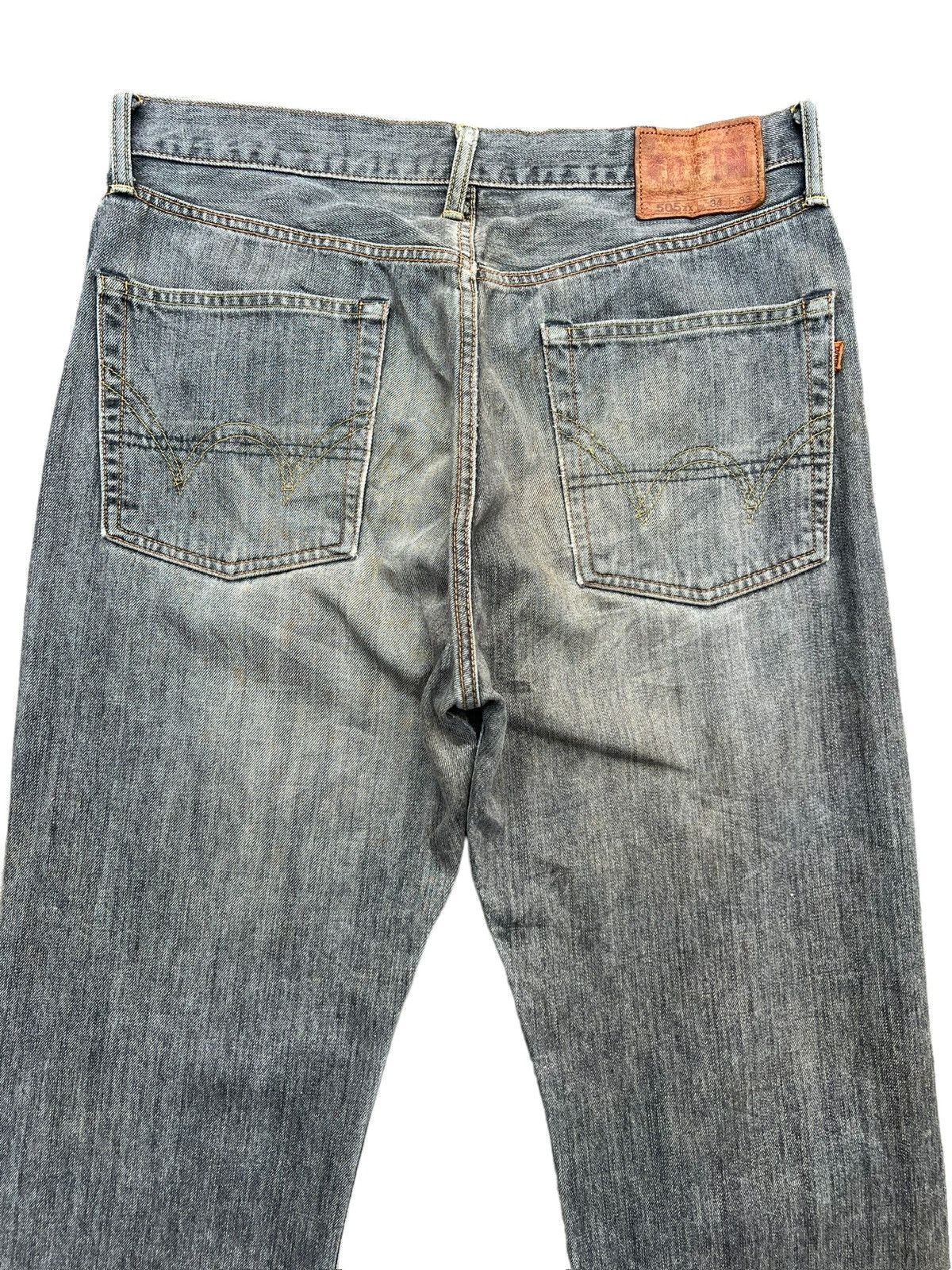 Edwin Vintage Edwin 505zx Selvedge Distressed Denim Jeans 36x31 Size US 36 / EU 52 - 5 Thumbnail