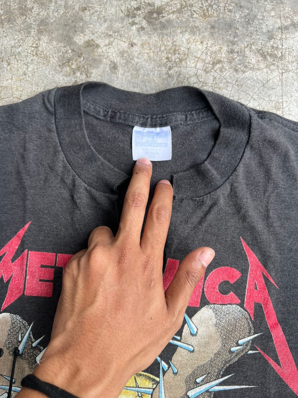 Metallica VTG 80's Damage Inc Tour Custom Distressed Tshirt Size S / US 4 / IT 40 - 4 Thumbnail