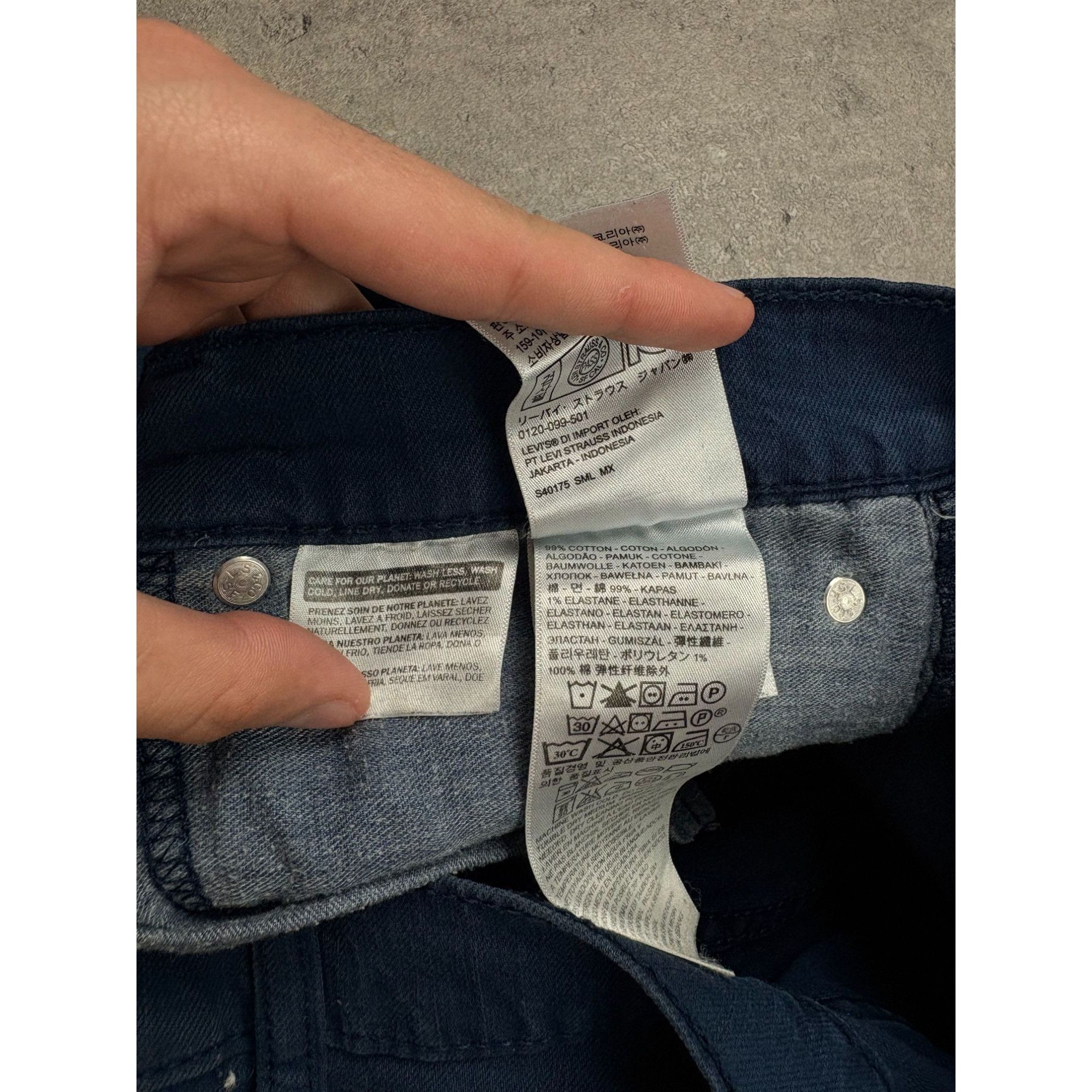 Levi's Levi's 513 Slim Straight Jeans - W33 L34 - Deep Petrol Blue Size US 33 - 11 Thumbnail