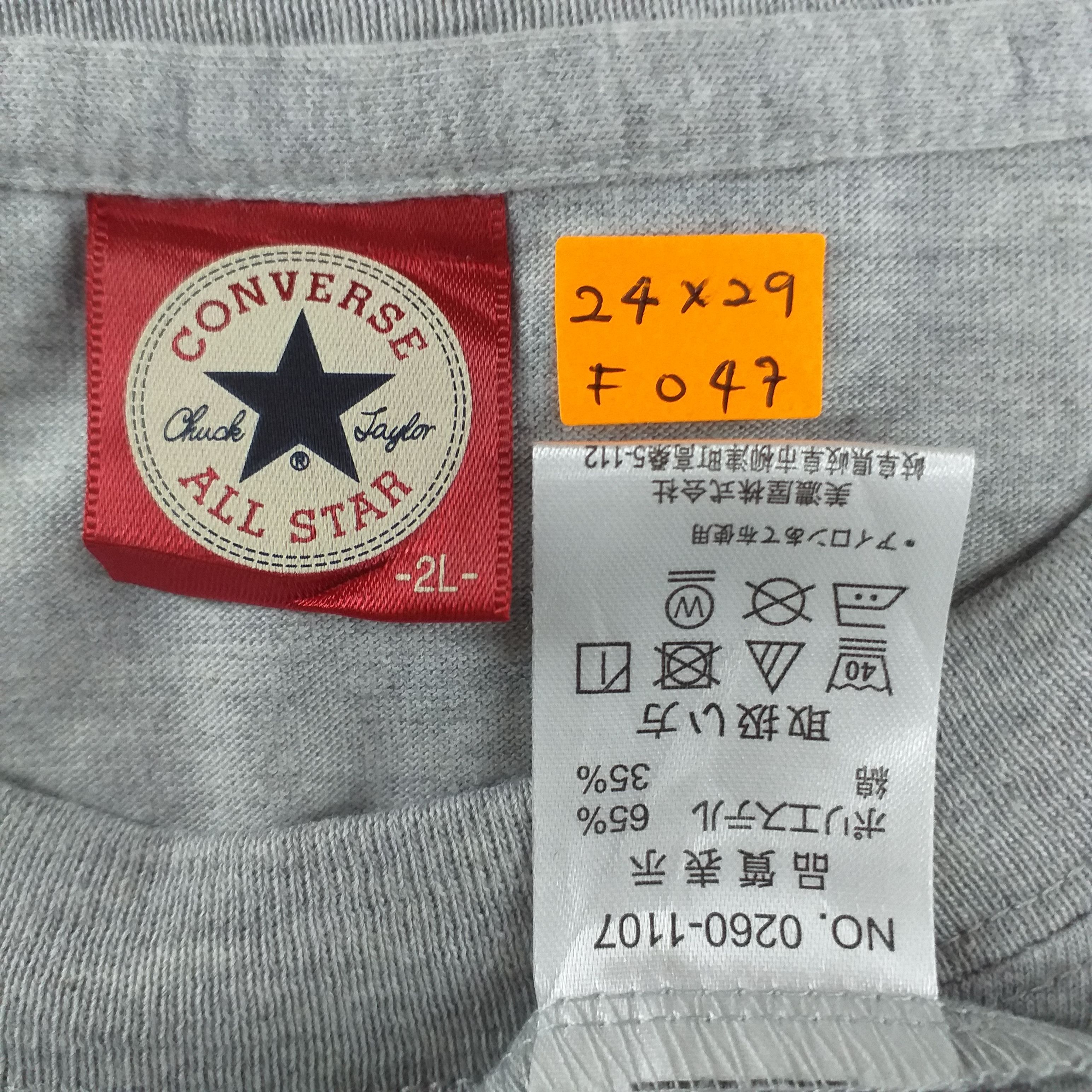 Converse Vintage Converse Chuck Taylor Xlarge Tshirt -F047 Size US XL / EU 56 / 4 - 4 Thumbnail
