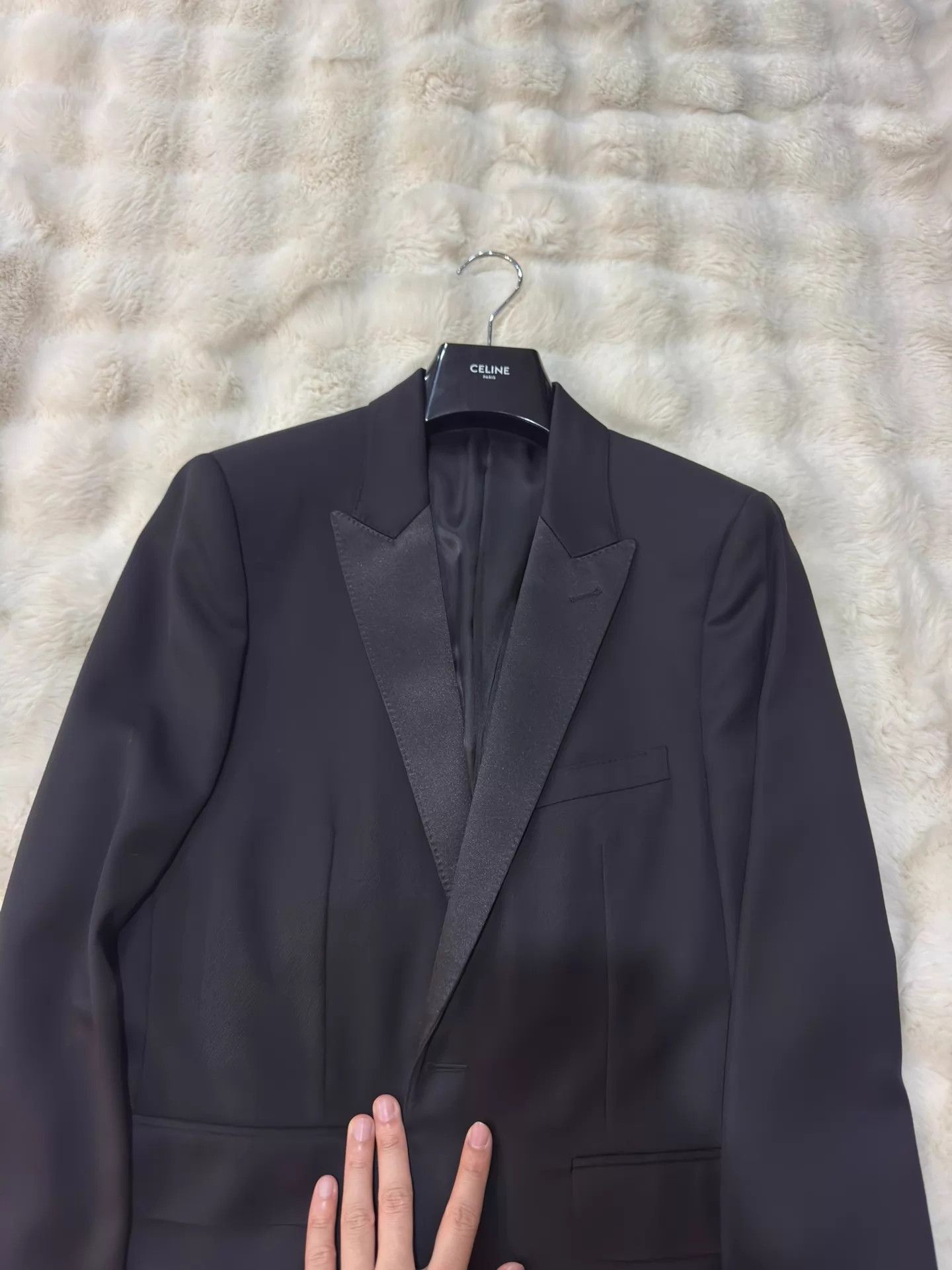 Celine Celine 23ss Men's 1-Button Smoking Jacket 52 Size 52R - 3 Thumbnail