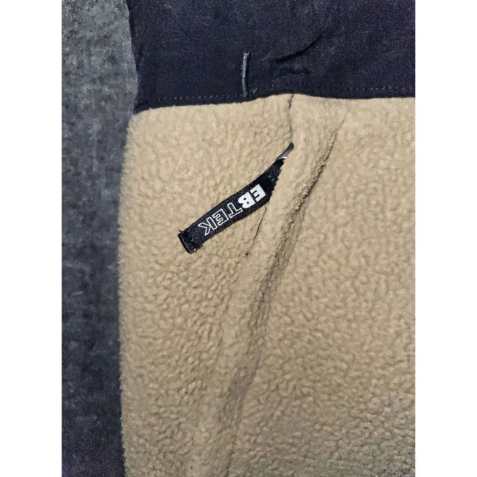 Eddie Bauer Eddie Bauer Ebtek Fleece Vest Mens Large Black Tan Full Zip Outdoor Sleeveless Vest Size US L / EU 52-54 / 3 - 6 Thumbnail