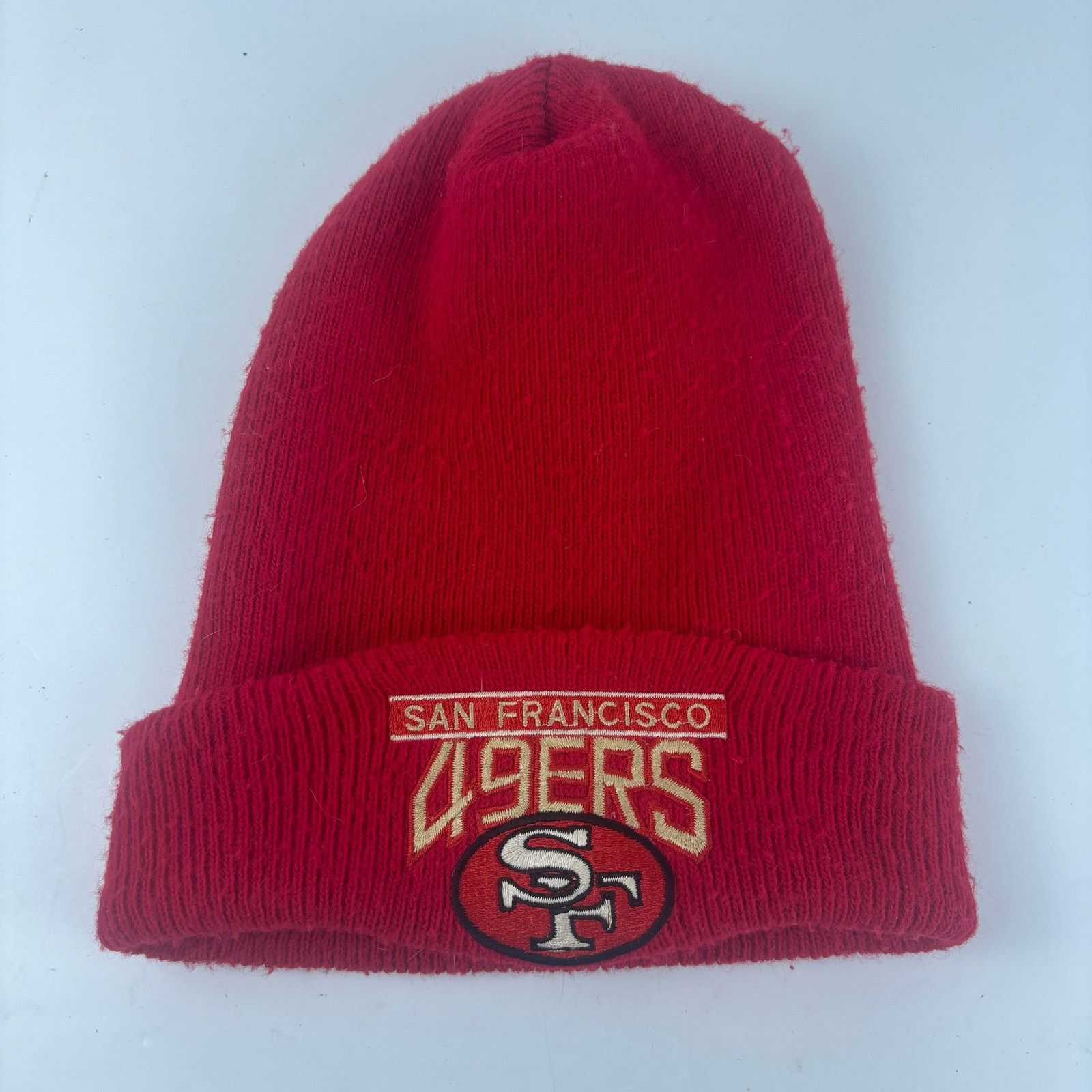 Vintage VTG Schuessler Knitting 49ers sportwear beanie Adult OS Size ONE SIZE - 1 Thumbnail