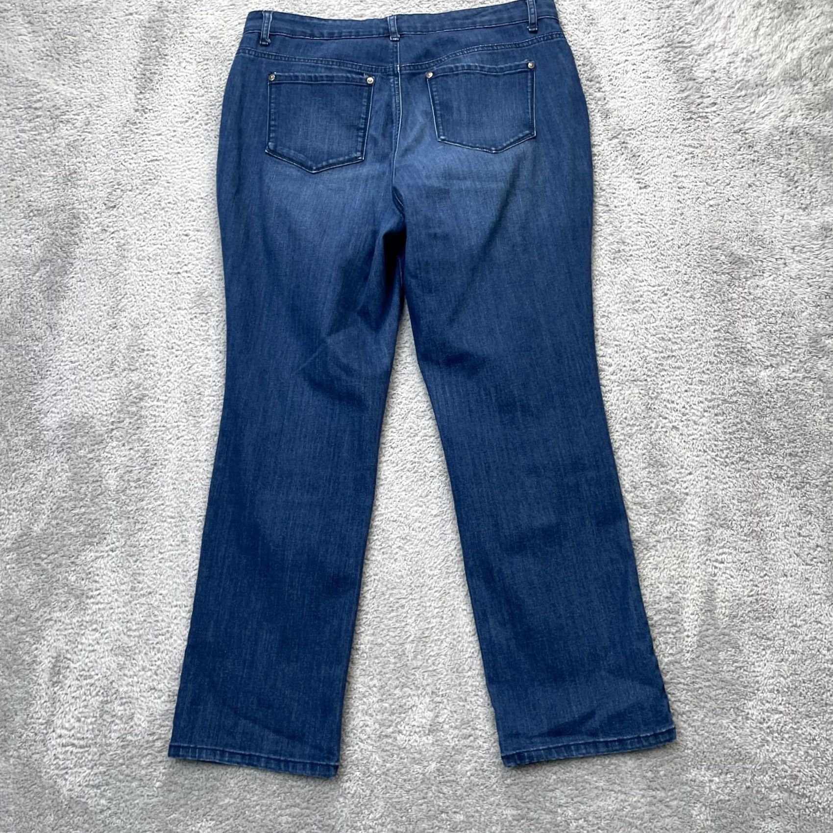 Gloria Vanderbilt Gloria Vanderbilt Jeans Womens 8 Blue Straight 5-Pocket Denim Slimming Comfort Regular City Preppy Pants Mens Women? Size 24" / US 00 / IT 34 - 2 Thumbnail