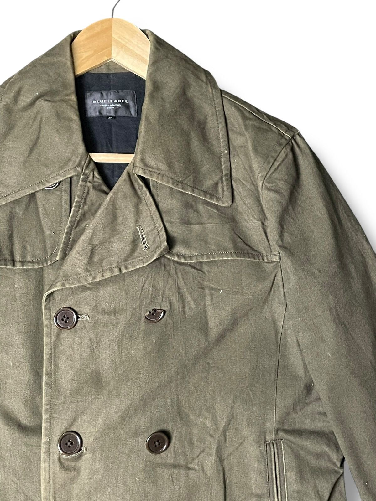 Japanese Brand × United Arrows × Vintage Blue Label x United Arrows Double Breasted Coat (40) Size US M / EU 48-50 / 2 - 5 Thumbnail