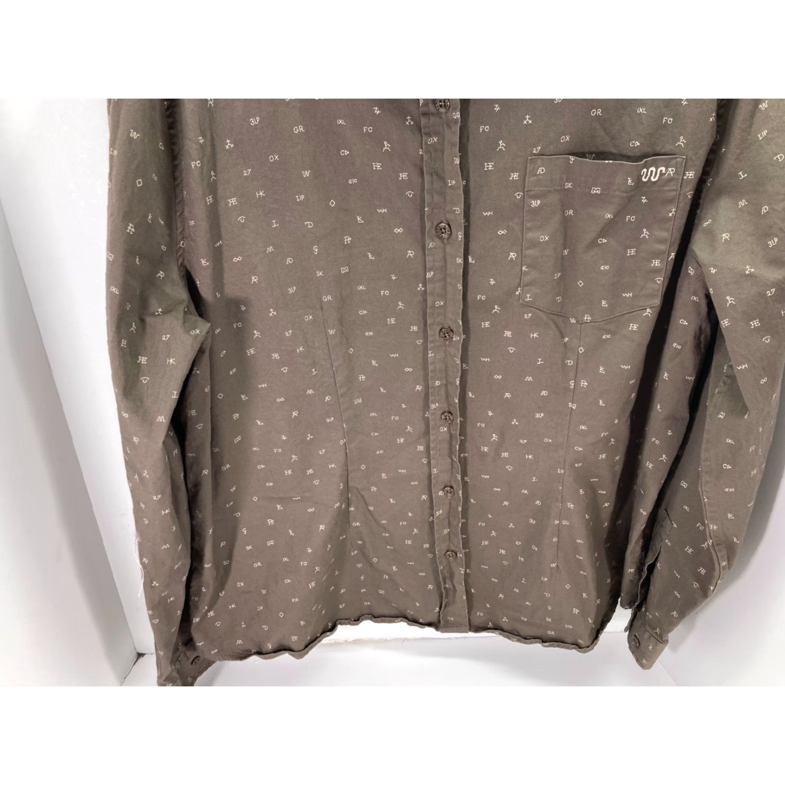 Vintage King Ranch Shirt Western Scatter Print Long Sleeve Pocket 3X Brown Womens Size XXL / US 16-18 / IT 52-54 - 5 Thumbnail