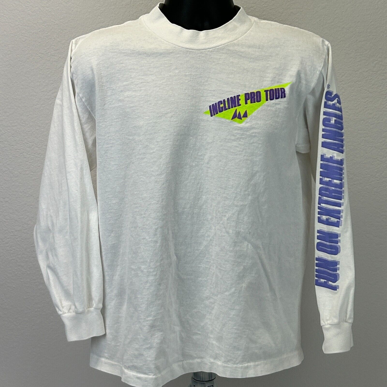 Vintage Vintage 90s Fun On Extreme Angles T Shirt Steve White Medium Size US M / EU 48-50 / 2 - 2 Thumbnail