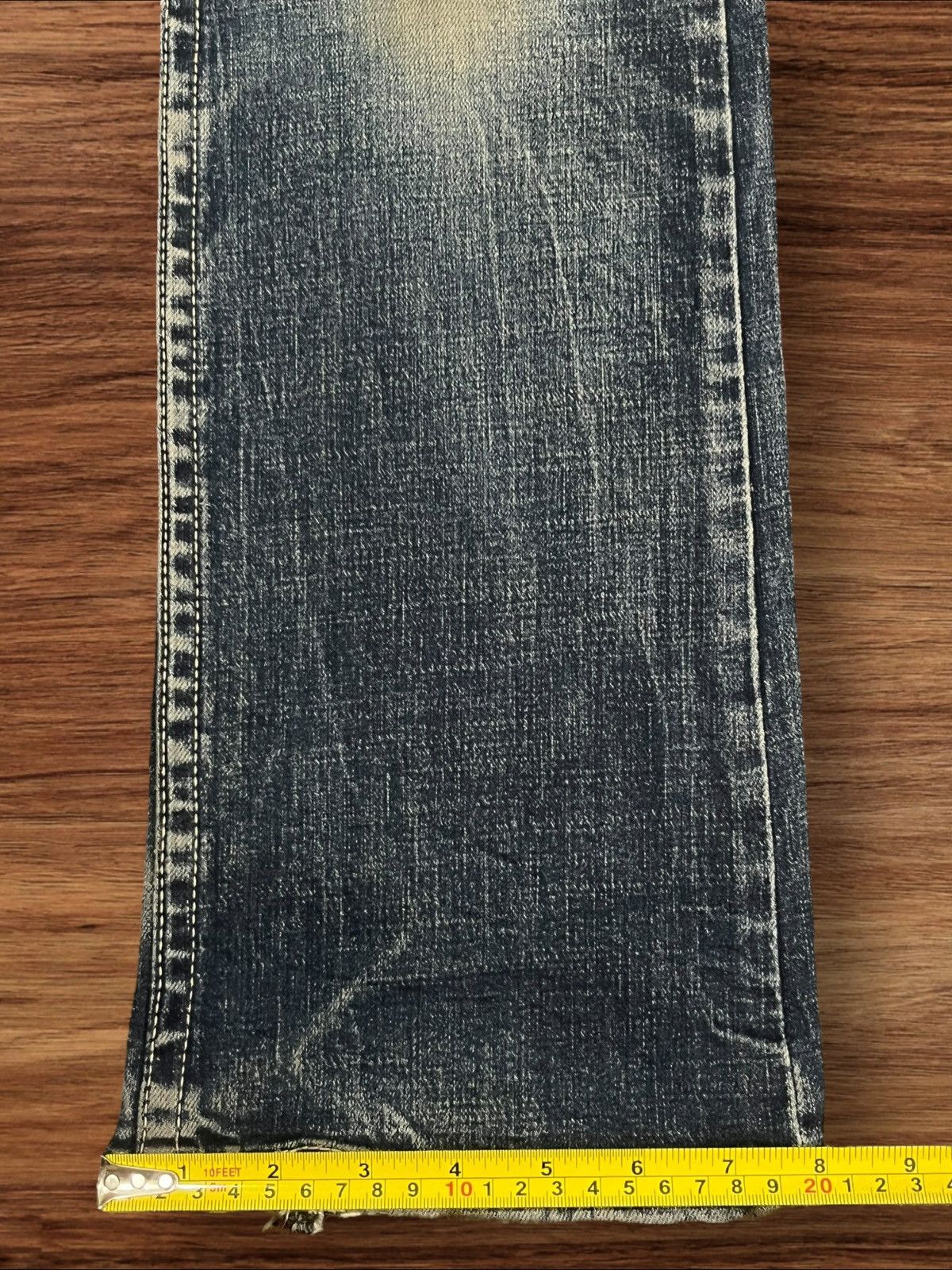 Ed Hardy ⚡️Insane⚡️Grashopper Skull Trinity Embroidered Rip Flare Jeans Size US 29 - 18 Thumbnail