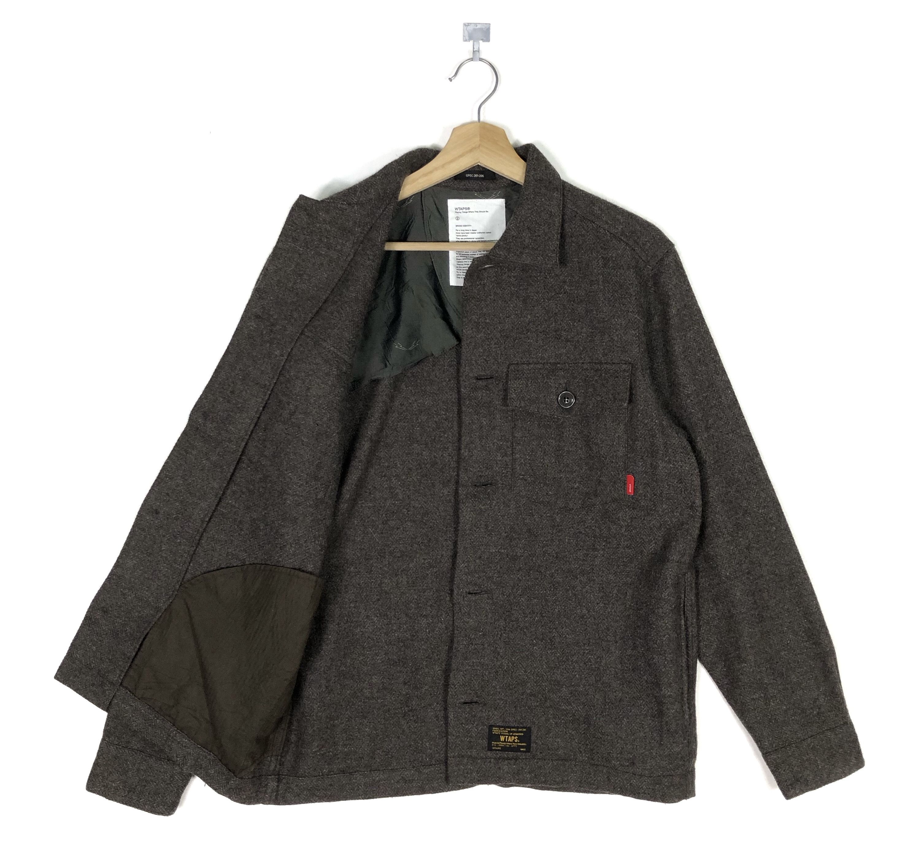 Wtaps BUDS L/S WOOL 4-POCKETS SHIRT Size US M / EU 48-50 / 2 - 2 Thumbnail