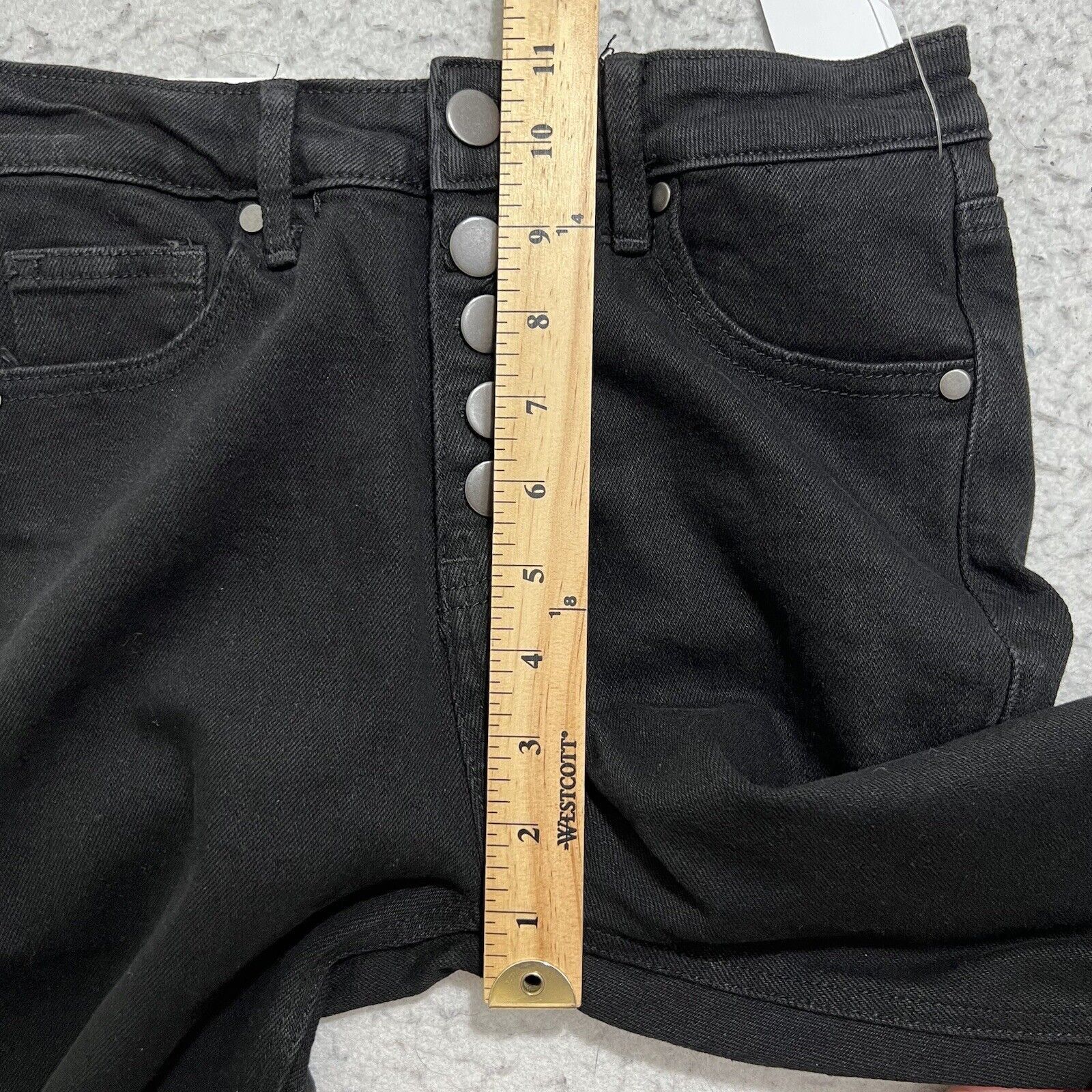Nordstrom BP Women’s 25 High Rise Skinny Jeans 5 Metal Buttons Size 25" / US 0 / IT 36 - 12 Thumbnail