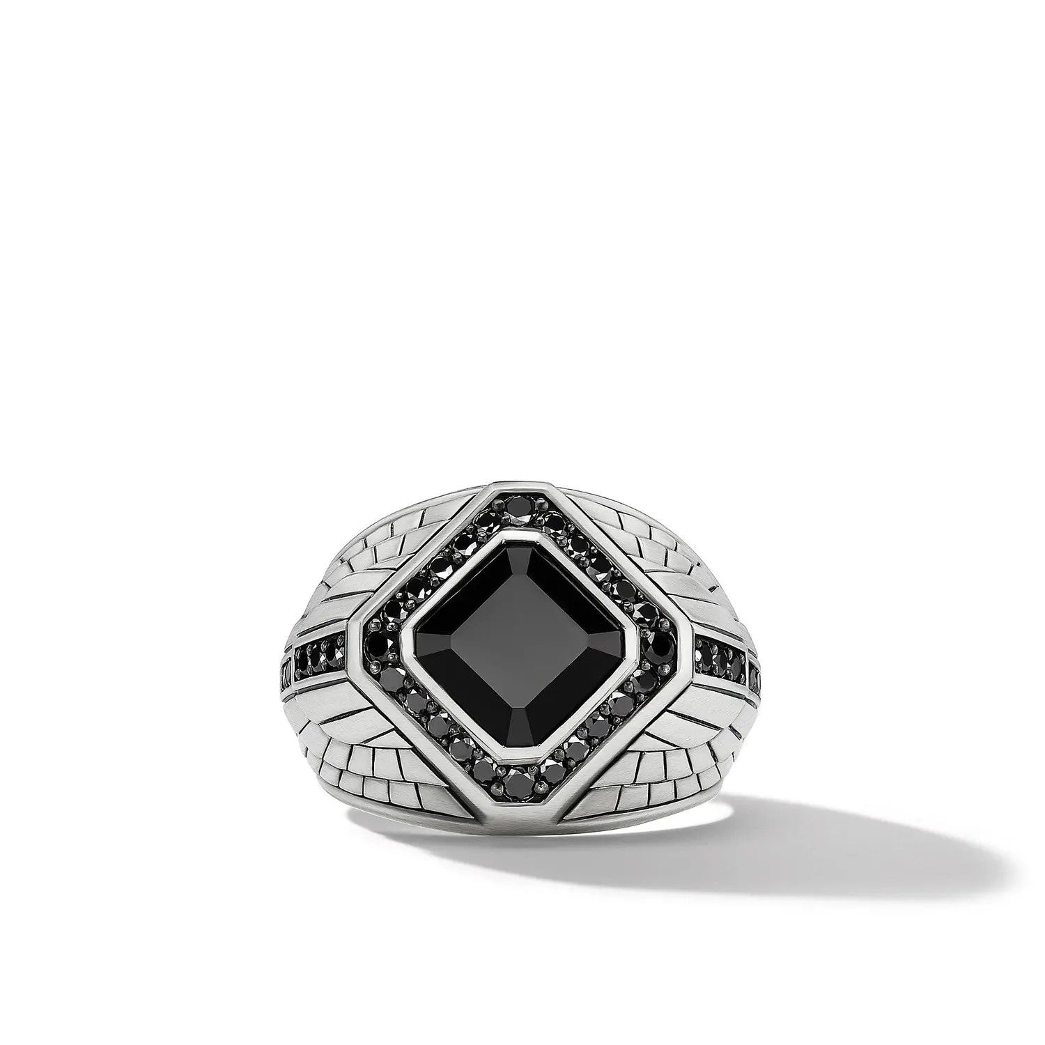 David Yurman o1w1db10426 Size: 8 / Empire Signet Ring in Silver Size ONE SIZE - 2 Thumbnail