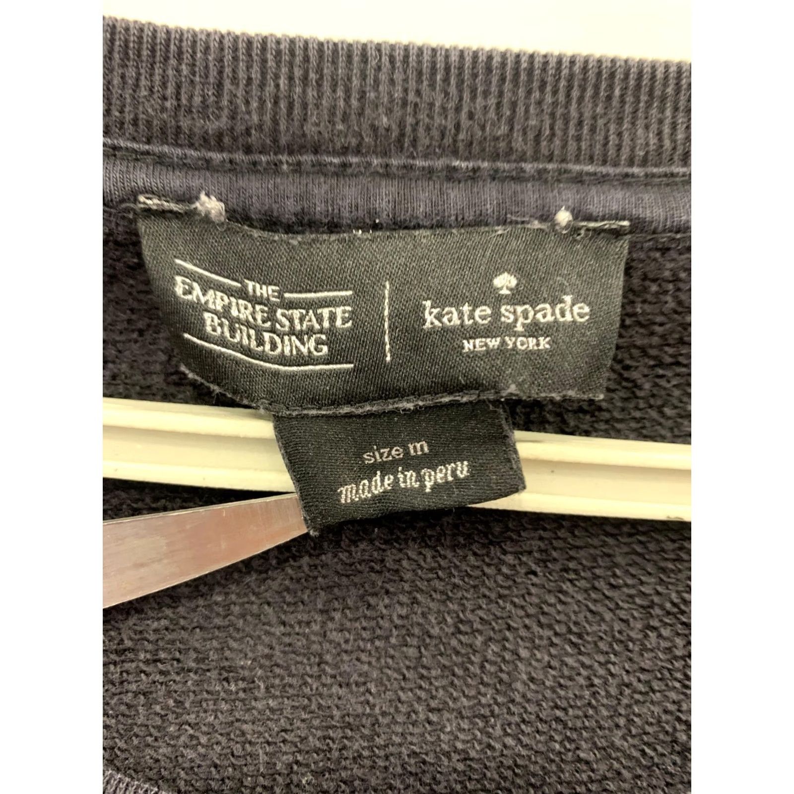 Vintage Kate Spade New York x Empire State Building Sweatshirt Women’s M Black Embellished City Skyline Pullover Size M / US 6-8 / IT 42-44 - 3 Thumbnail