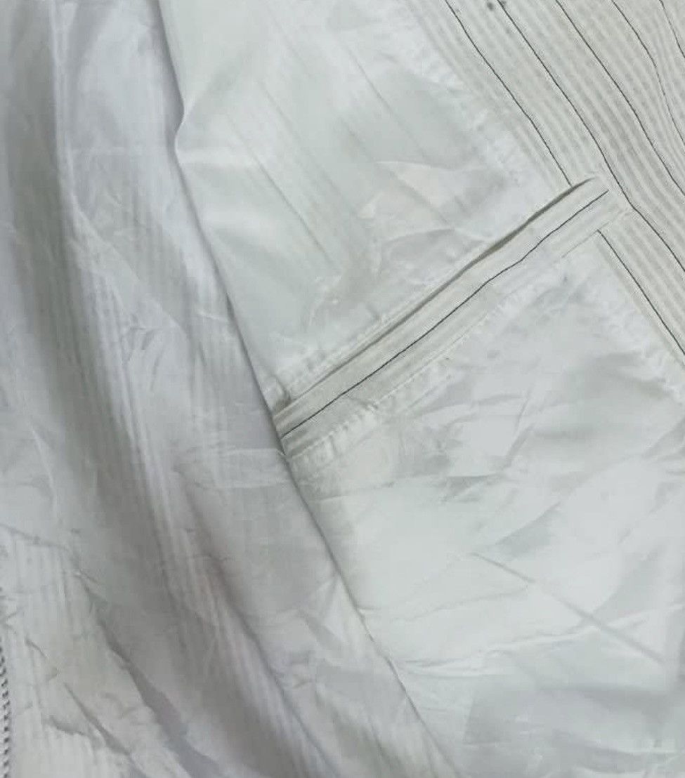 Balenciaga Vintage Balenciaga White Striped Work Jacket Size US M / EU 48-50 / 2 - 3 Thumbnail