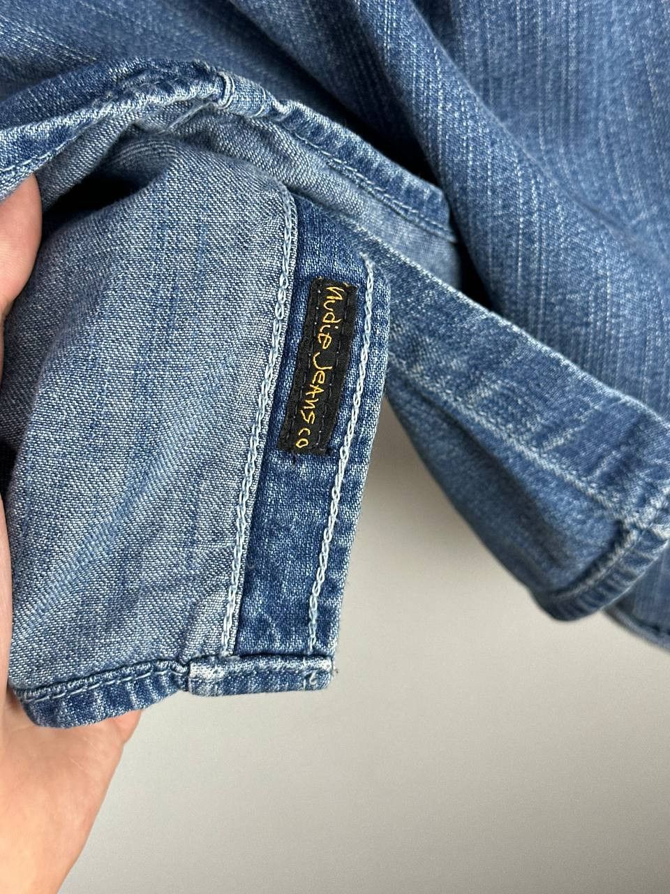 Nudie Jeans Nudie Casual Denim Cotton Luxury Long Sleeve Shirt Size US L / EU 52-54 / 3 - 13 Thumbnail