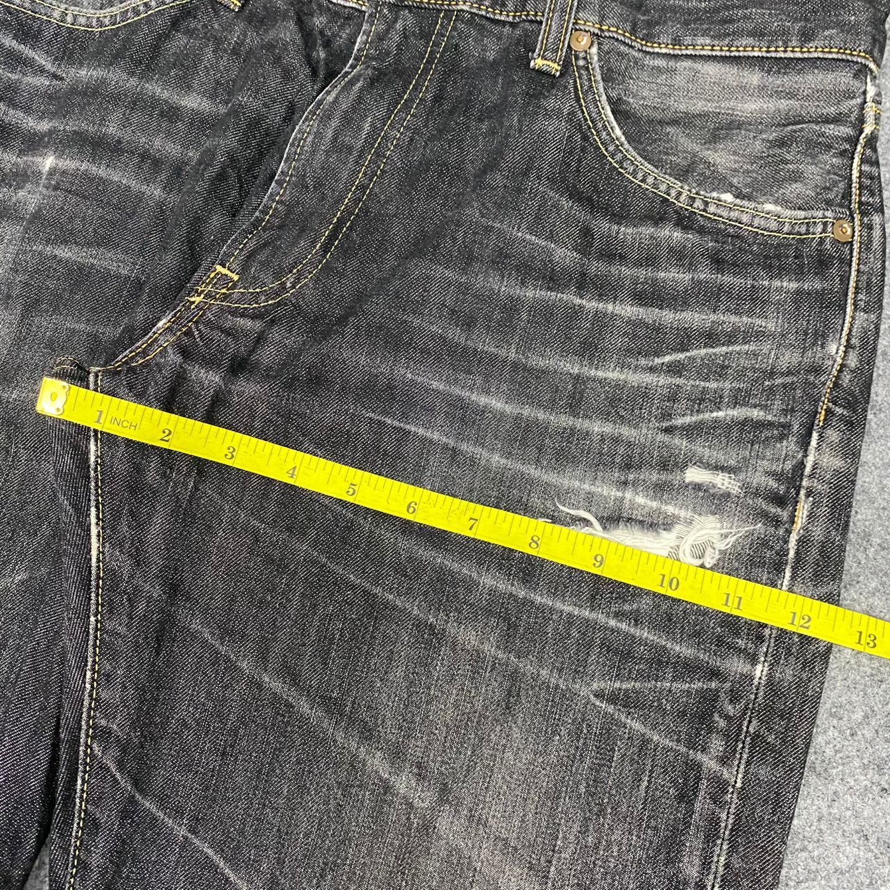 Japanese Brand 💥Best Offer💥Vintage Uniqlo Jeans Distressed Denim Size US 35 - 5 Thumbnail