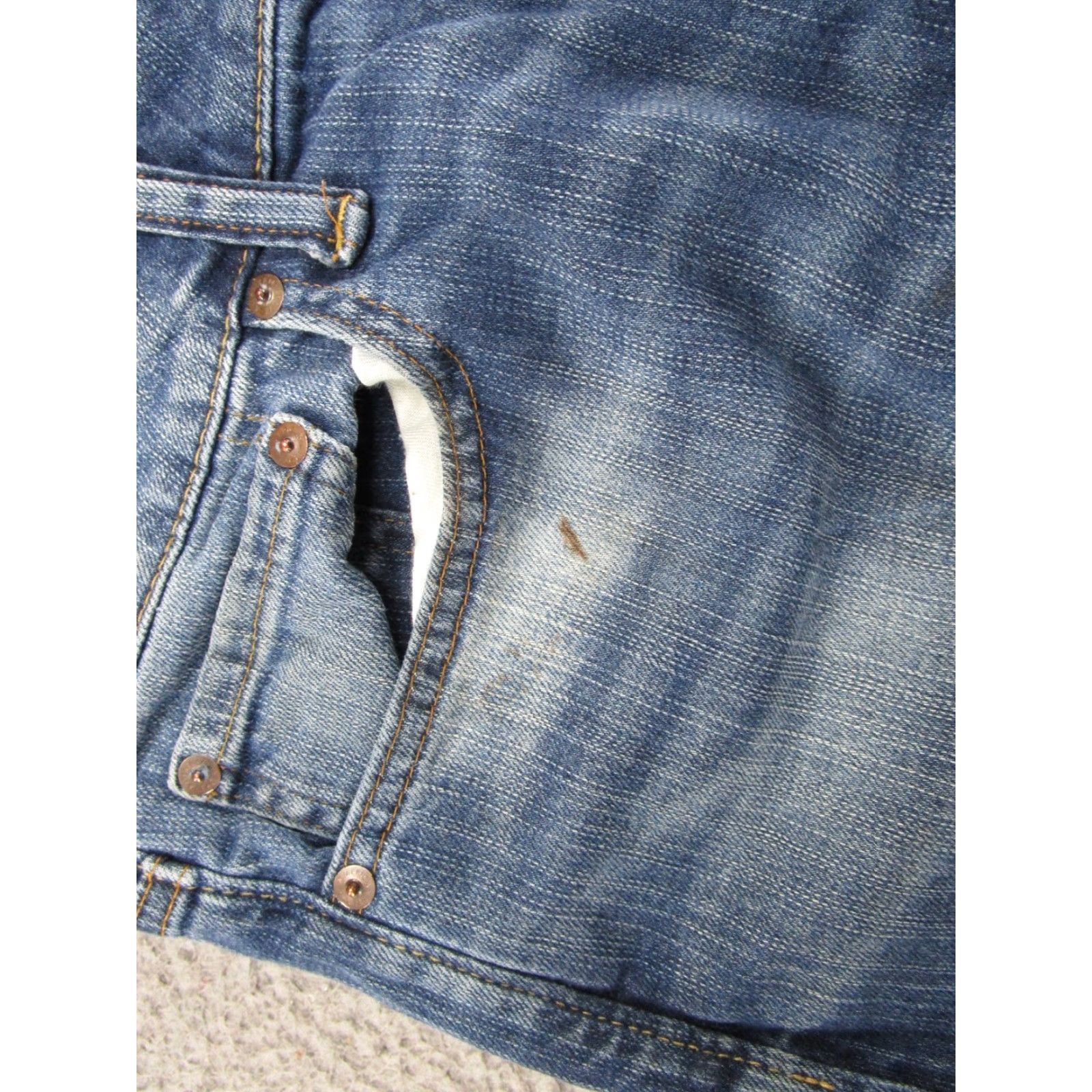 American Eagle Outfitters American Eagle Flex Relaxed Straight Leg Blue Jeans 32x32 34x30 Work Size US 32 / EU 48 - 4 Thumbnail