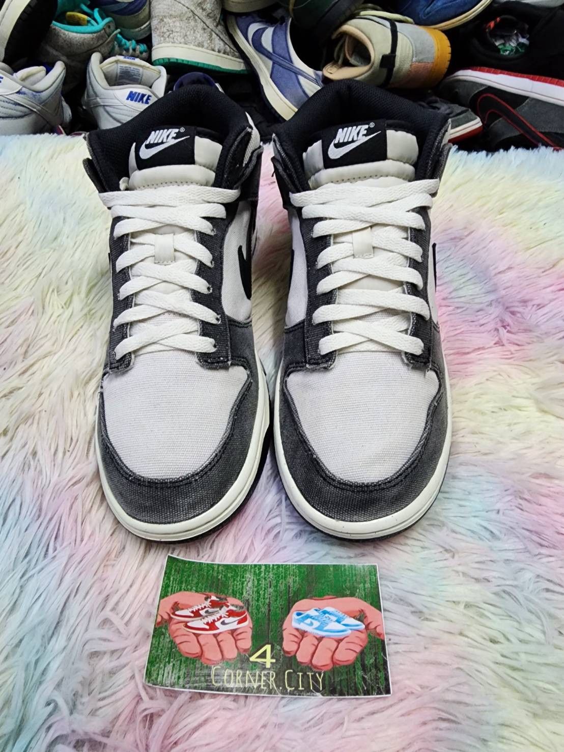 Nike Nike Dunk Mid Panda Sali Black Canvas Size US 9 / EU 42 - 3 Thumbnail