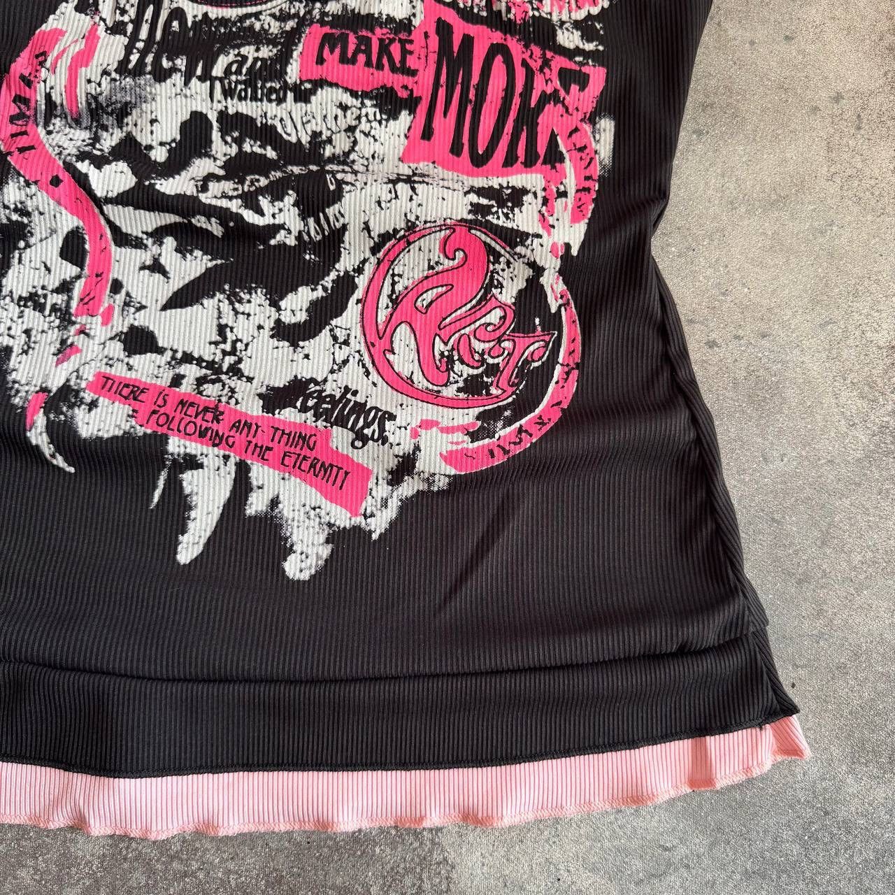 Japanese Brand × Vintage Opium Y2K Goth Punk Avant Garde Affliction Style T-Shirt Size M / US 6-8 / IT 42-44 - 7 Thumbnail