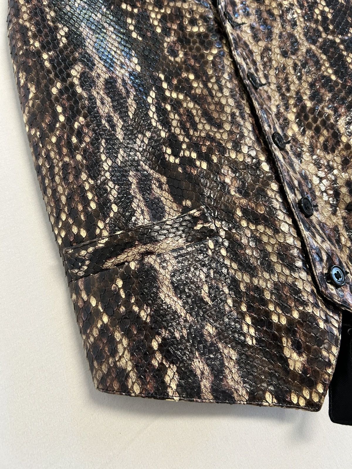 Saint Laurent Paris FW2016 1/1 Sample Python Leather Vest Size US M / EU 48-50 / 2 - 4 Thumbnail
