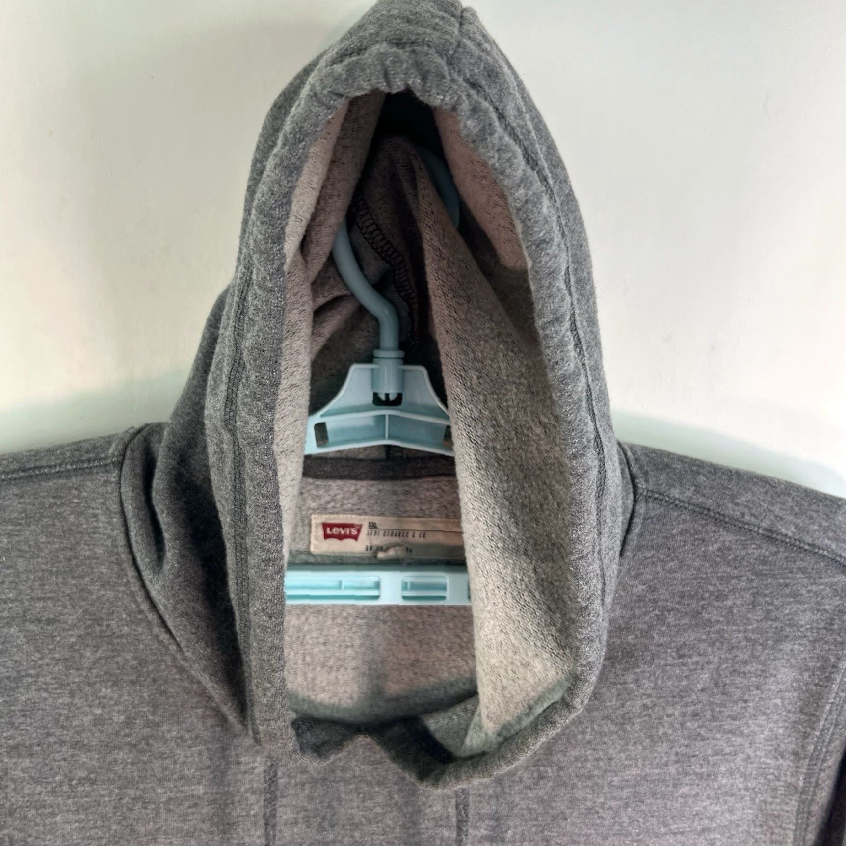 Levi's Levi's Sweatshirt Hooded Men 2XL Gray Graphic Print Fleece Cotton Blend Relaxed Mens Size US XXL / EU 58 / 5 - 3 Thumbnail