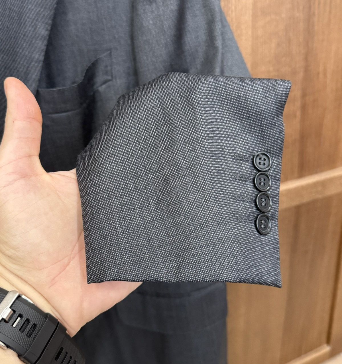 Canali Canali Gray Classic Blazer Two Button Size 48R - 5 Thumbnail