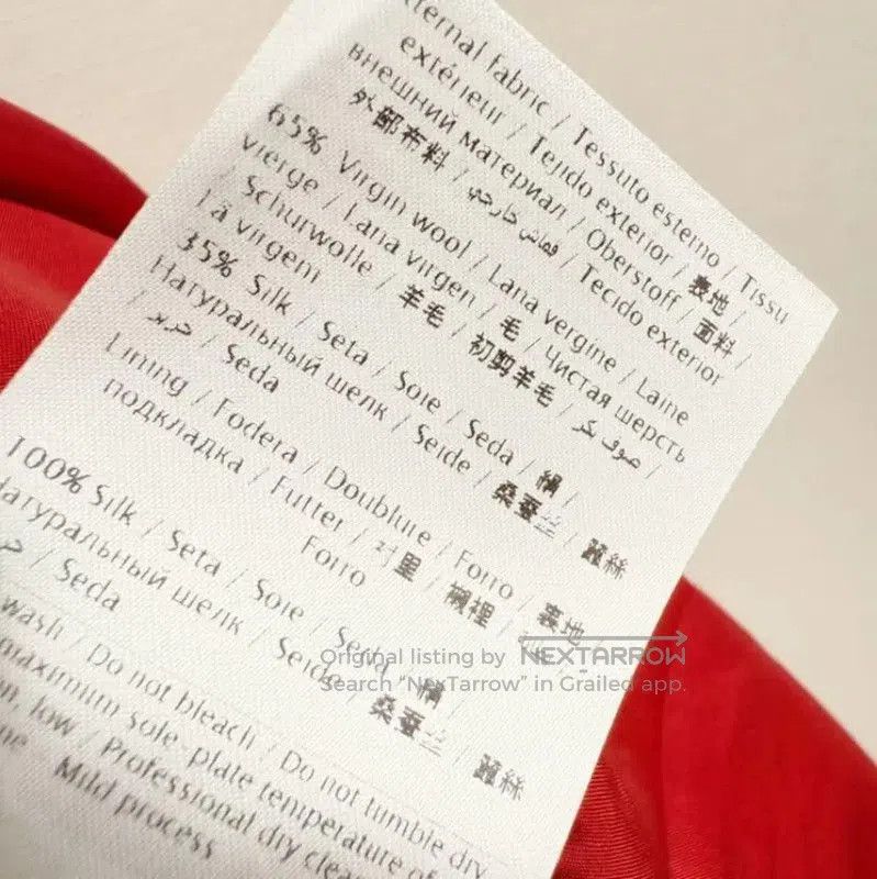 Valentino Valentino Red Wool Midi Dress for Women . Size XS / US 0-2 / IT 36-38 - 2 Thumbnail