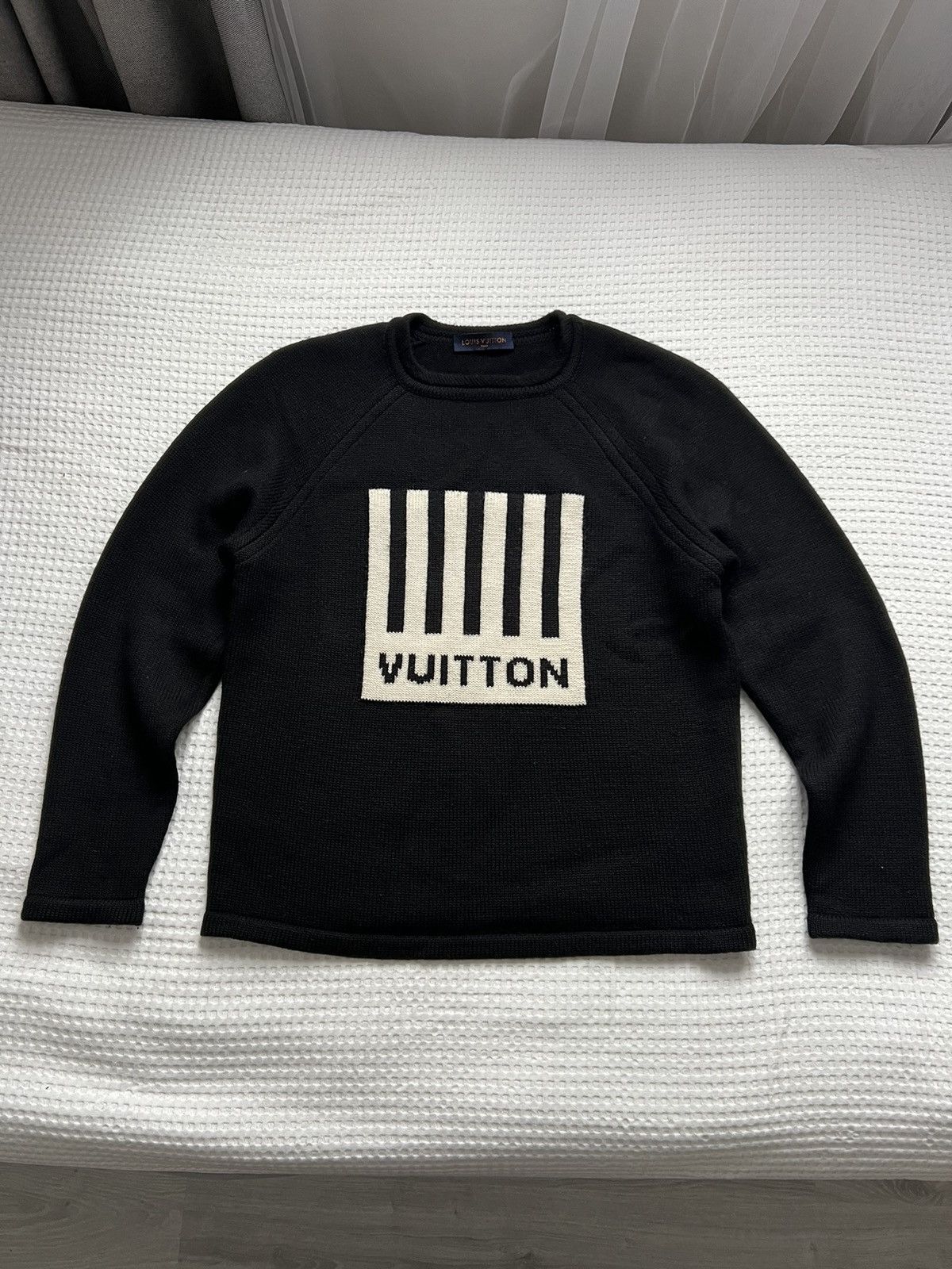 Louis vuitton barcode sweater sale