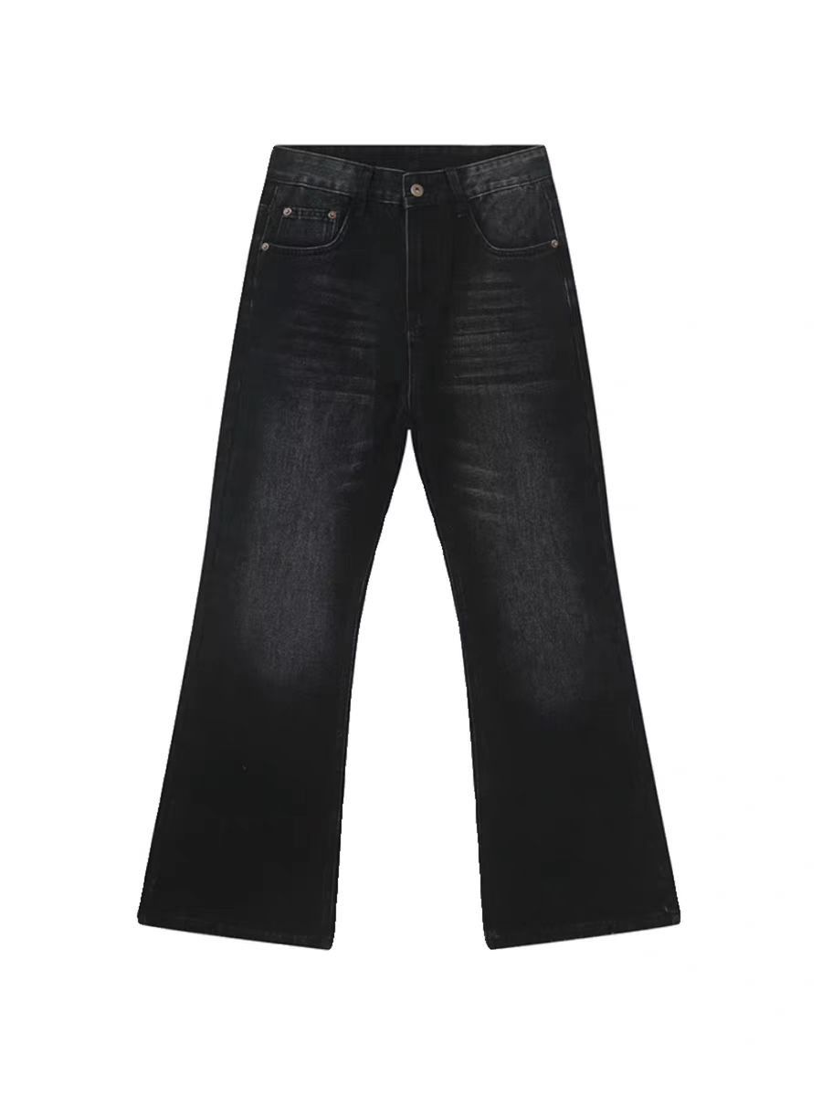 Japanese Brand × Jean Washed vintage black and gray micro flare jeans Size US 30 / EU 46 - 5 Thumbnail