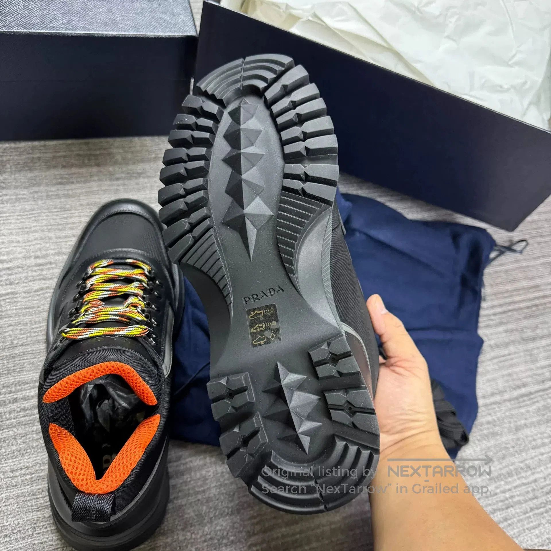 Prada PRADA Men's Casual Short Boots Sneakers. Size US 10 / EU 43 - 4 Thumbnail