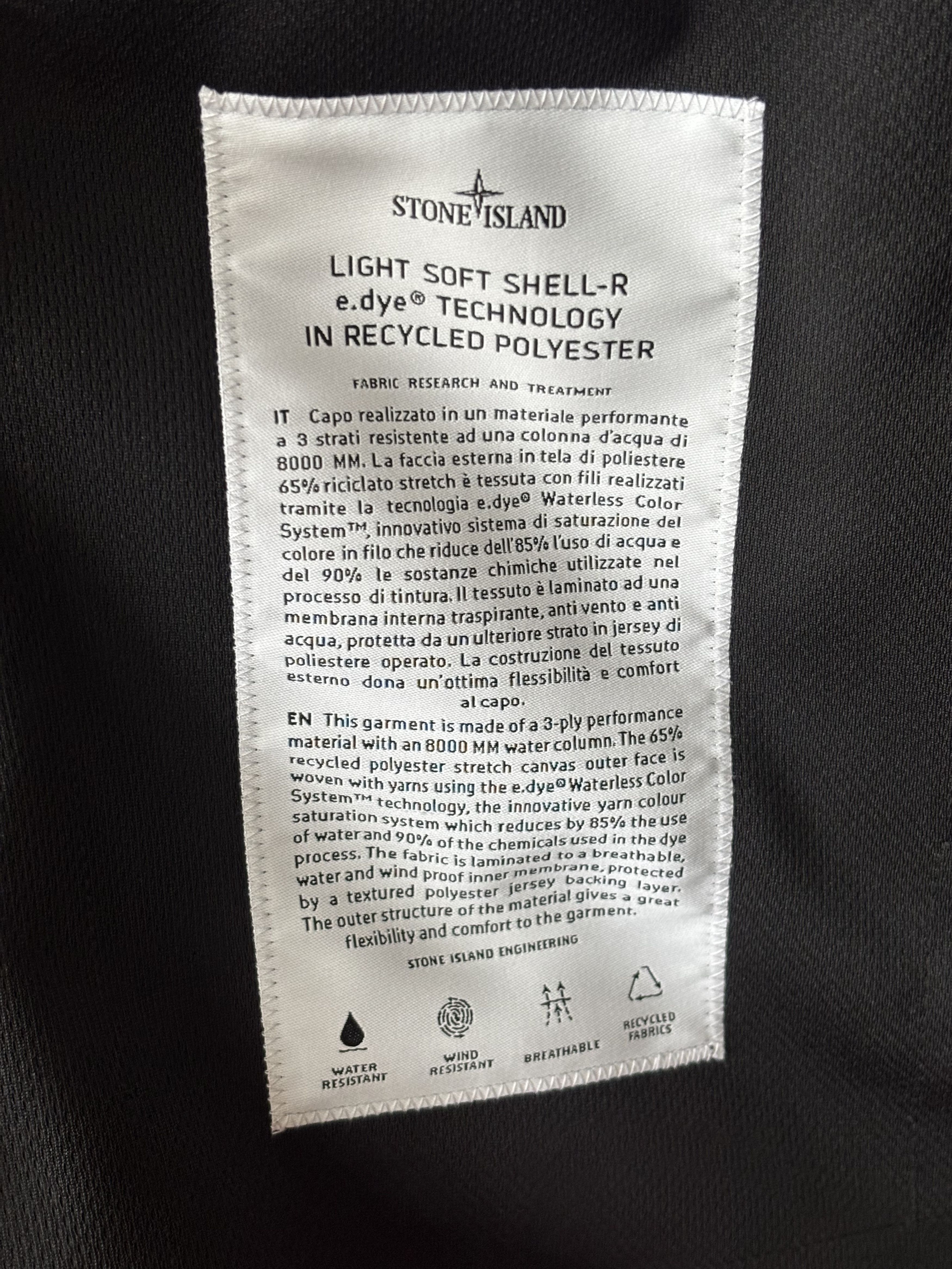Stone Island Stone Island Light Soft Shell R Jacket SS24 Size US S / EU 44-46 / 1 - 6 Thumbnail