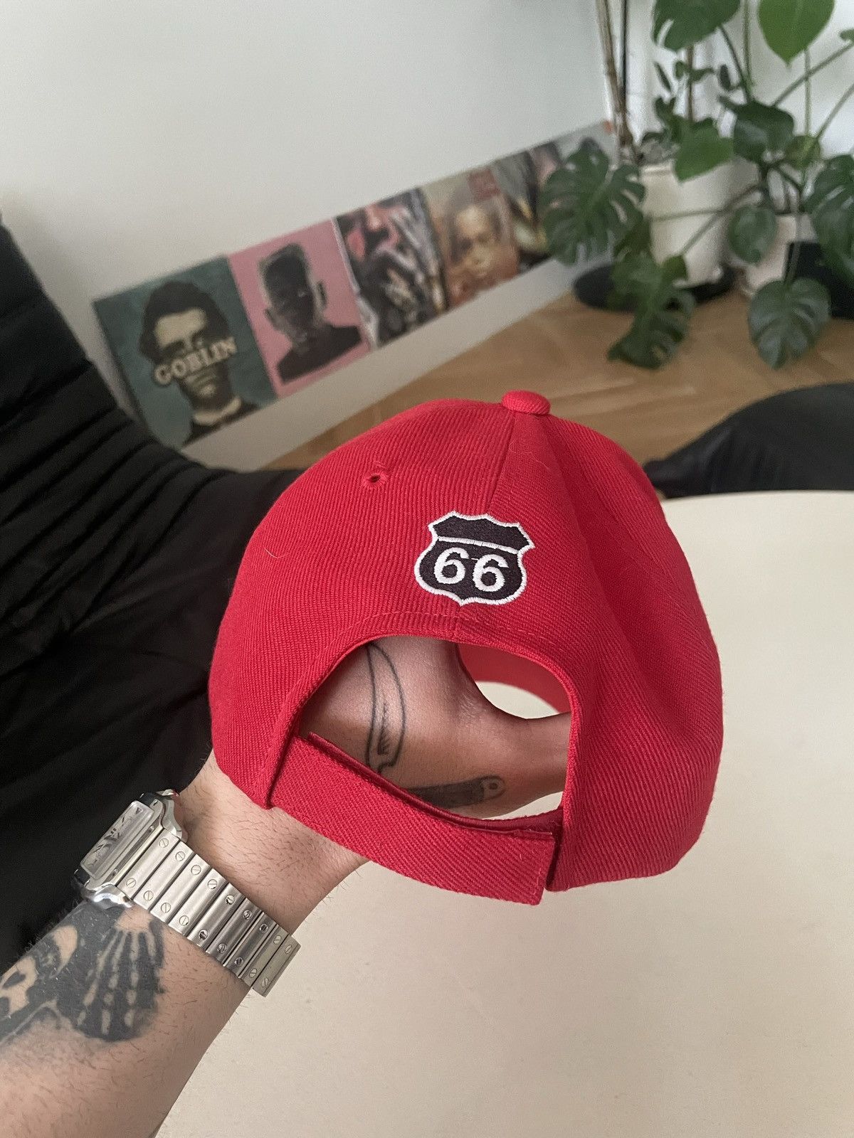 Vintage Vintage ROUTE 66 Hat Mother Road Flame Avant Garde Y2k Hype Size ONE SIZE - 2 Thumbnail