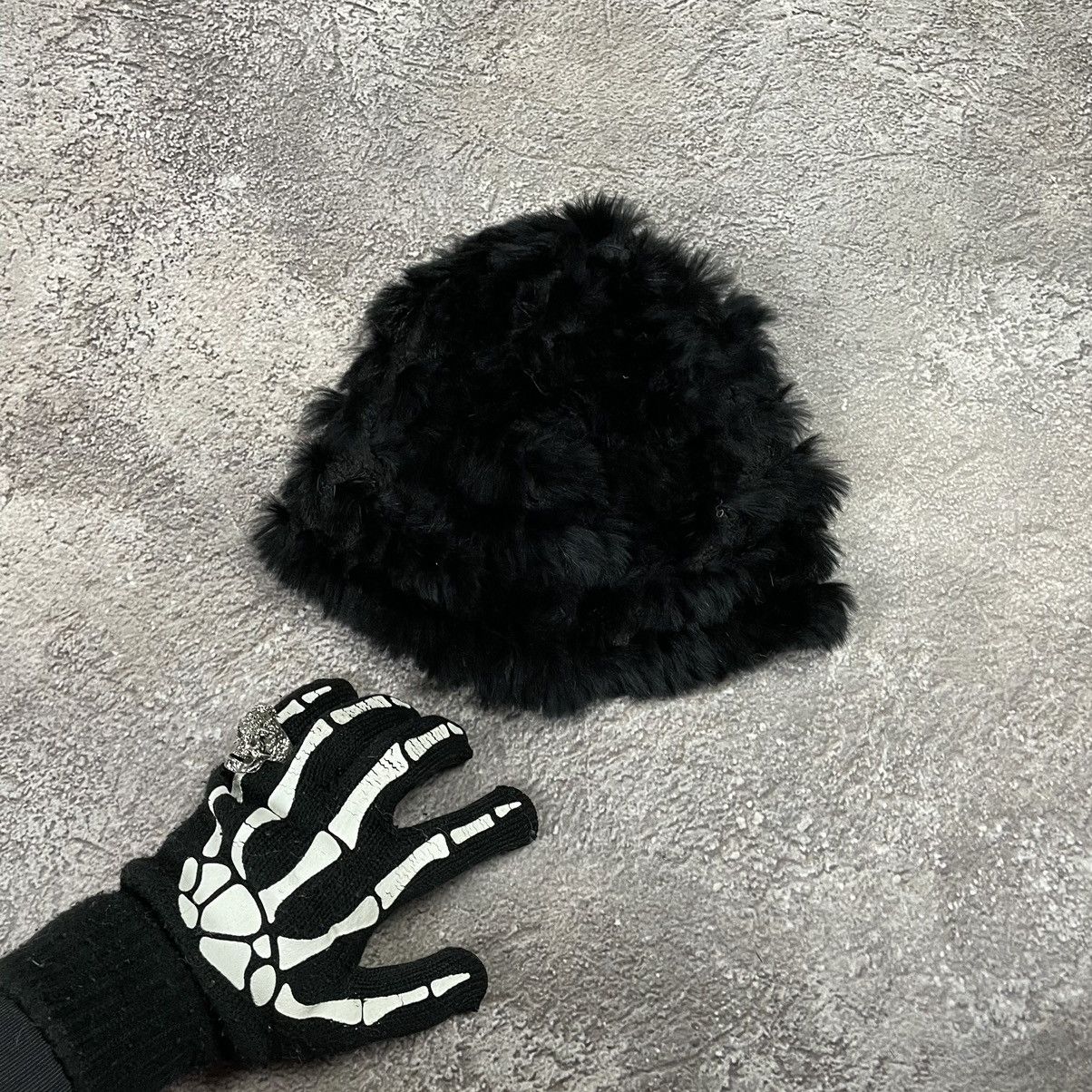 If Six Was Nine Vintage 90s Alt Beanie Mohair Ushanka Faux American VTg Size ONE SIZE - 1 Thumbnail