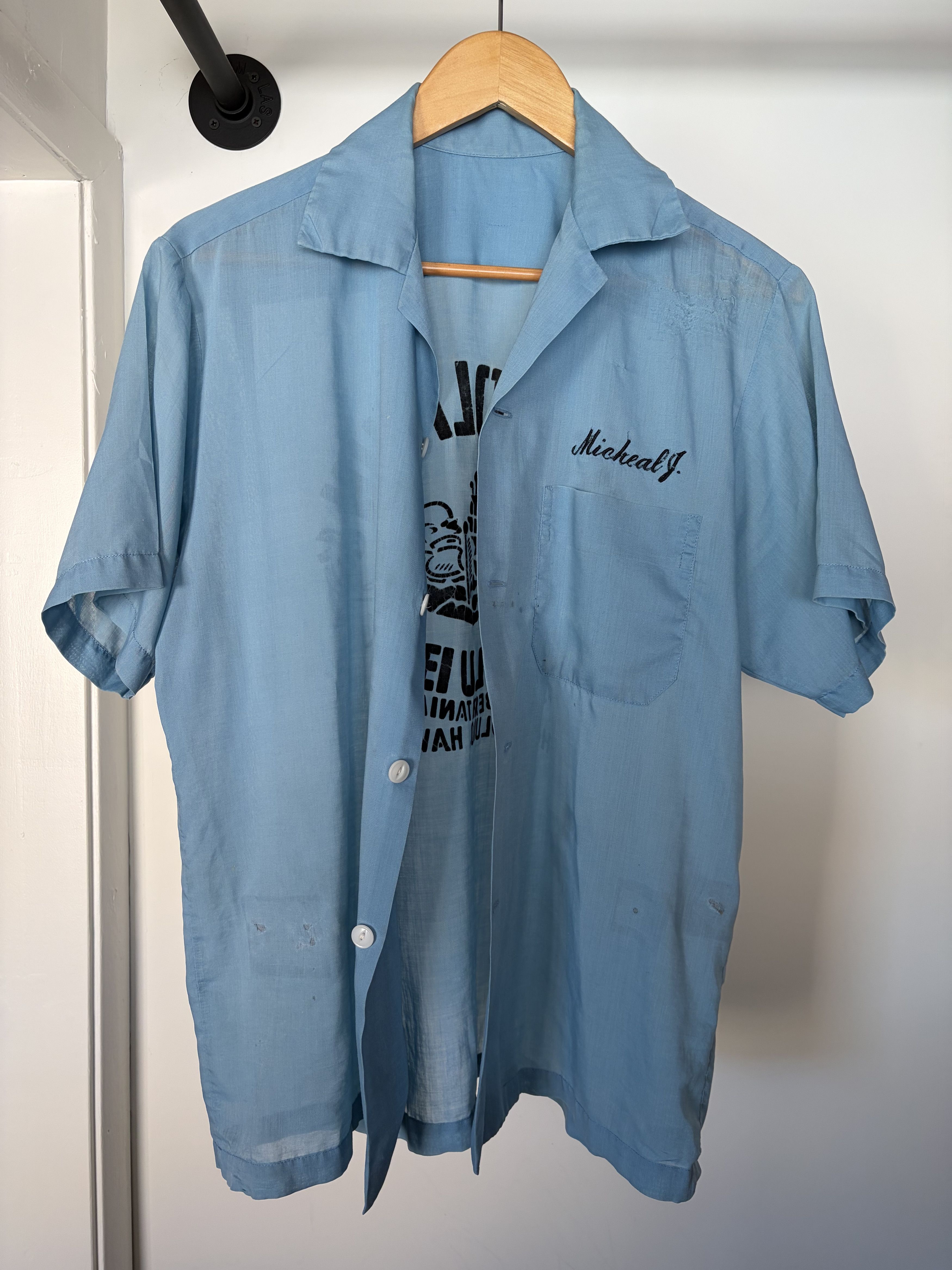 Vintage 1950s Dolphin Club button up Size US L / EU 52-54 / 3 - 1 Thumbnail