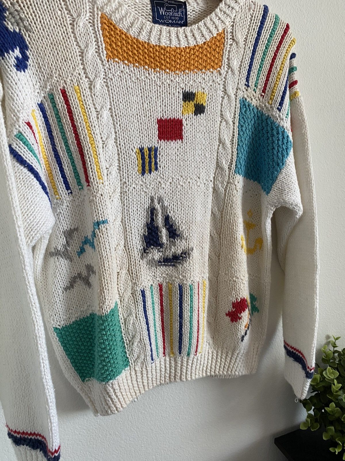 Woolrich Woolen Mills Woolrich Sailor Cable Knit Sweater Size S / US 4 / IT 40 - 4 Thumbnail