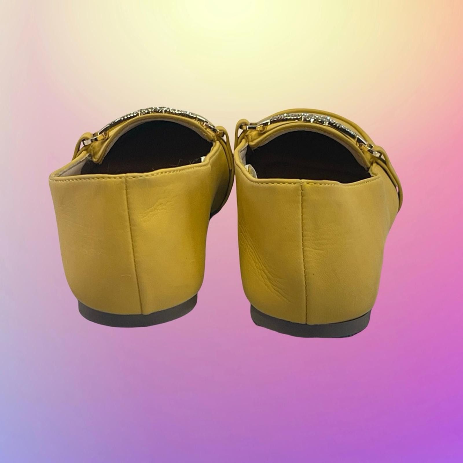 Wacko Maria Mari A Yellow Loafers with Gold Accent size 6M -New Size US 6 / IT 36 - 4 Thumbnail