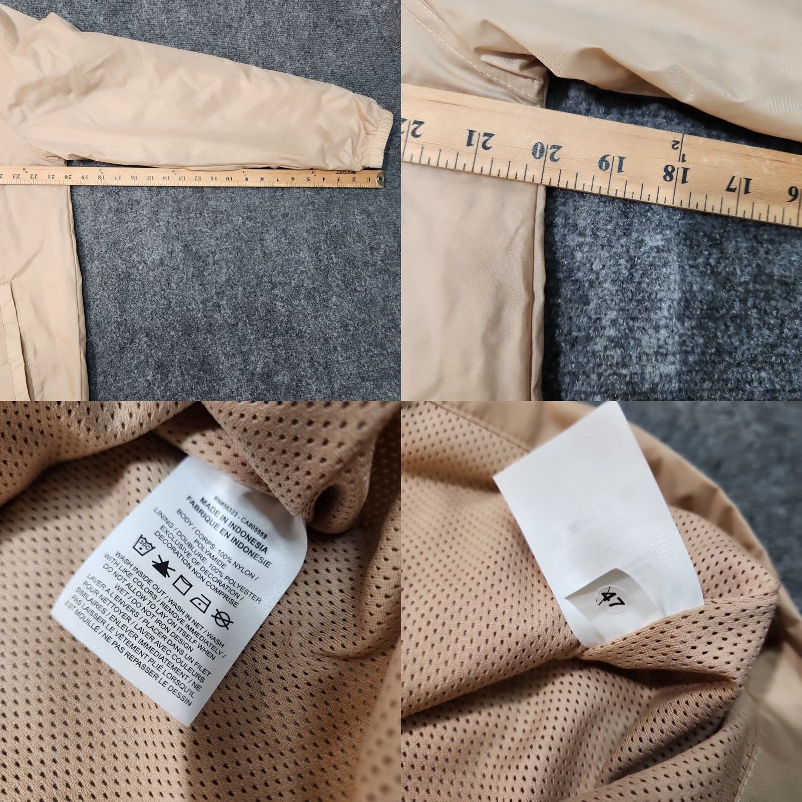 Jordan Brand Air Jordan Flight MVP Back Print Logo Jacket Men 2XL Tan Brown Nike Air Logo Windbreaker Jacket Size US XXL / EU 58 / 5 - 10 Thumbnail