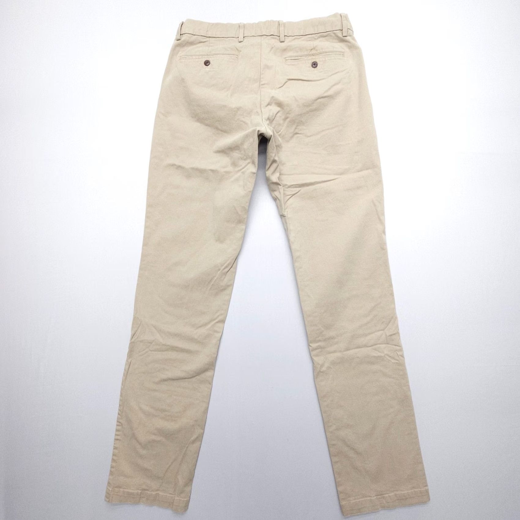 Gap Gap Chino Pants Mens 32 x 34 Tan Cotton Stretch Twill Straight Regular Flat Front Vintage No Size US 32 / EU 48 - 2 Thumbnail