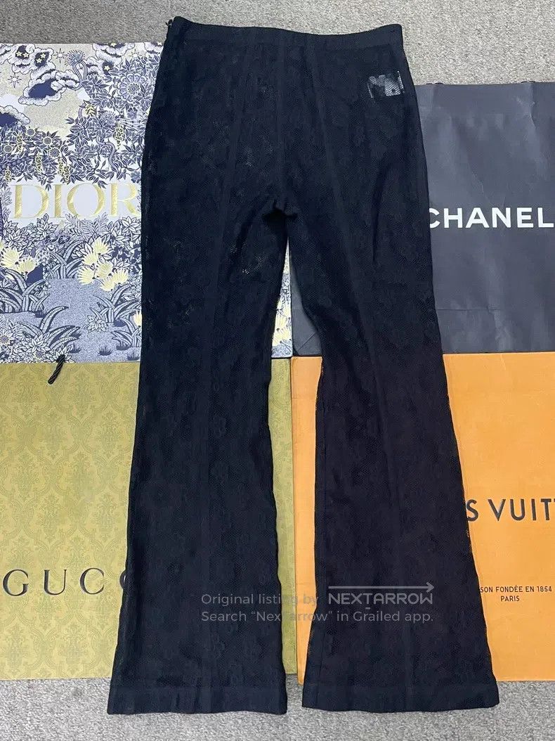 Chanel Chanel Dakar Series Black Lace Floral Trousers Size 25" / US 0 / IT 36 - 3 Thumbnail