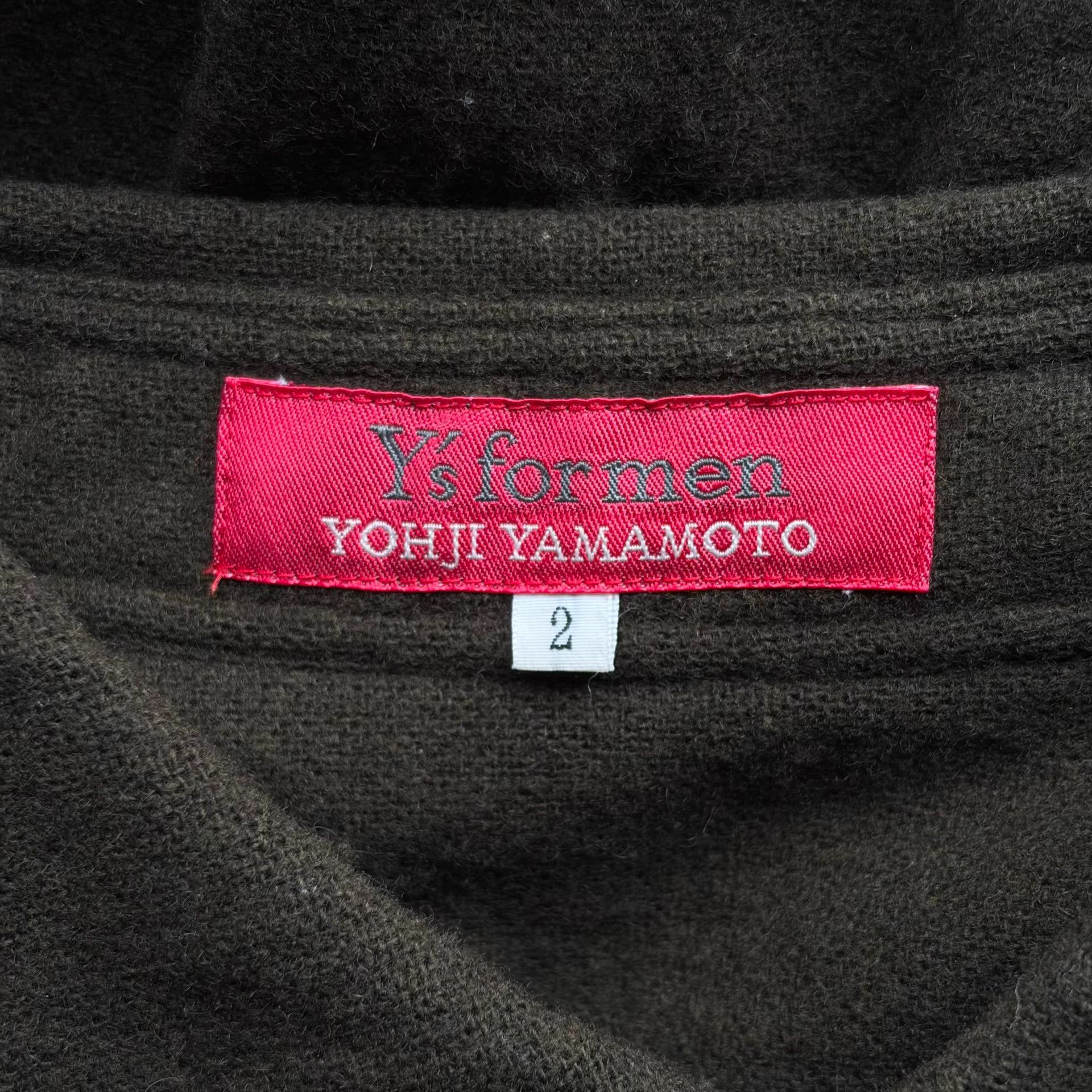 Yohji Yamamoto Yohji Yamamoto 00s Red Label Dark Green Wool Shirt K4 Size US M / EU 48-50 / 2 - 5 Thumbnail