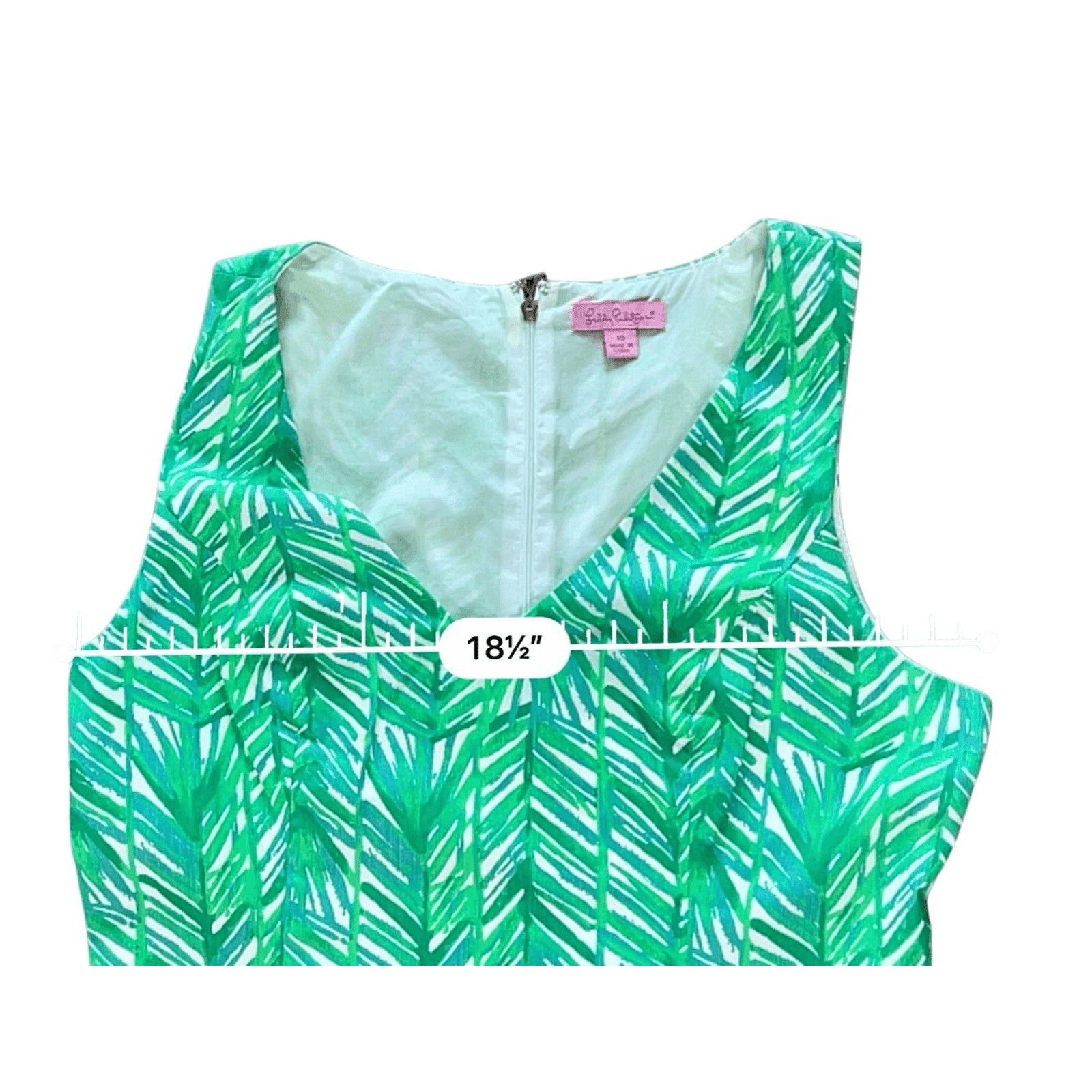 Lilly Pulitzer Lilly Pulitzer Tandie Shift Dress Green Elephants 10 Coastal Size L / US 10 / IT 46 - 5 Thumbnail
