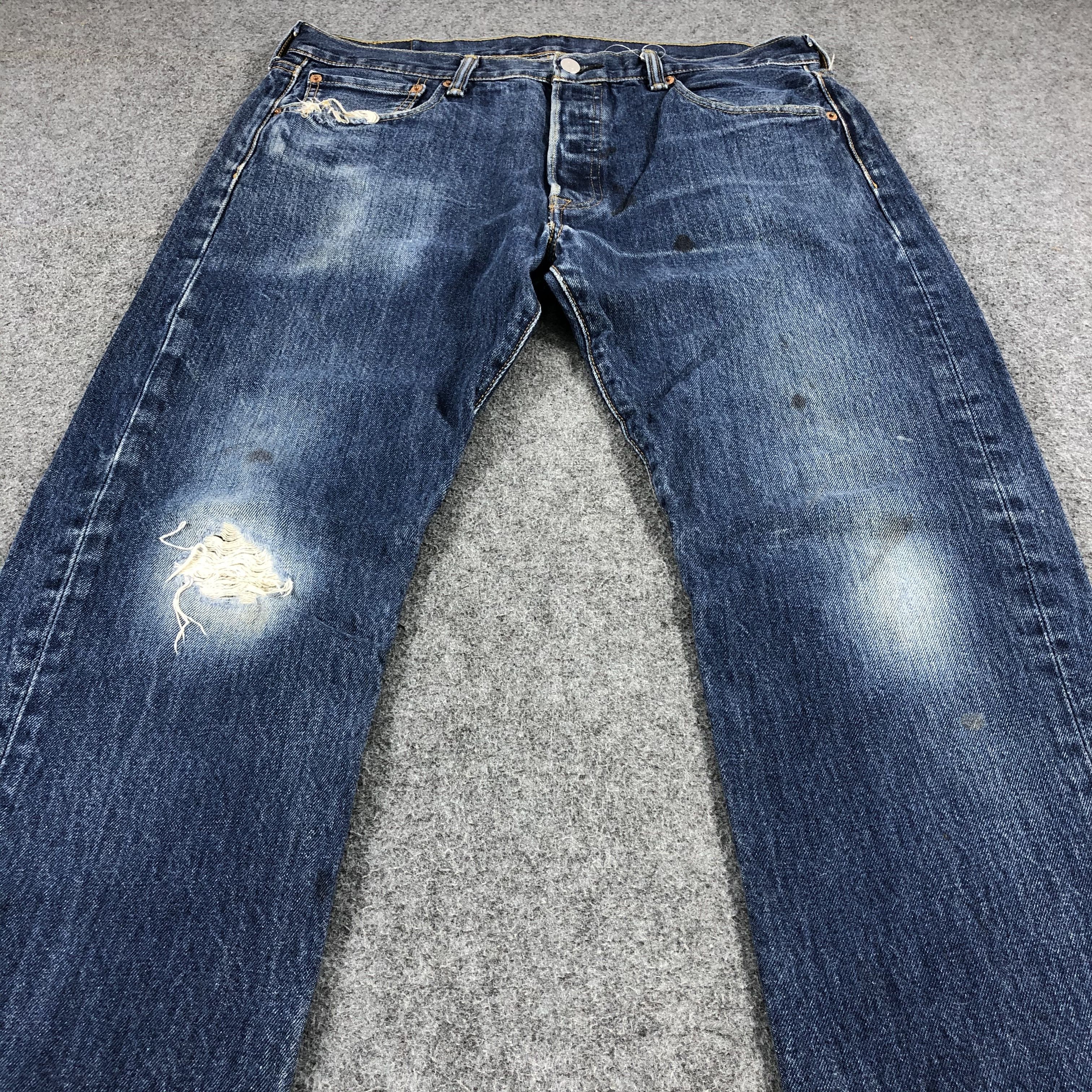 Levi's Vintage Blue Levis 501 Jeans-JM1004 Size US 35 - 3 Thumbnail