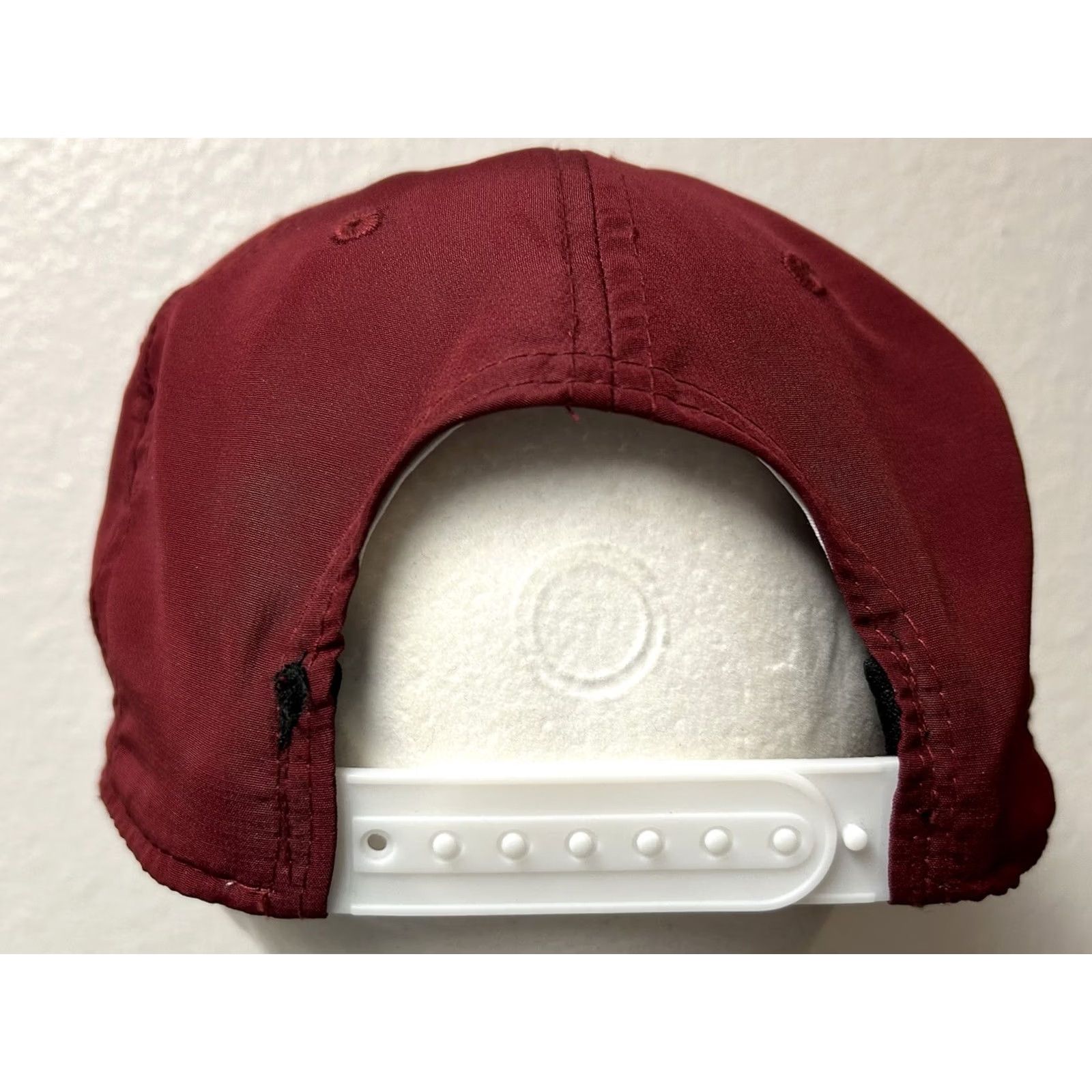 Vintage Tatum Ranch Golf Course Arizona Snapback Hat Maroon Embroidered Cactus Indoor Outdoor Men One Size Maroon Snap-Back Adult Mens Size ONE SIZE - 5 Thumbnail