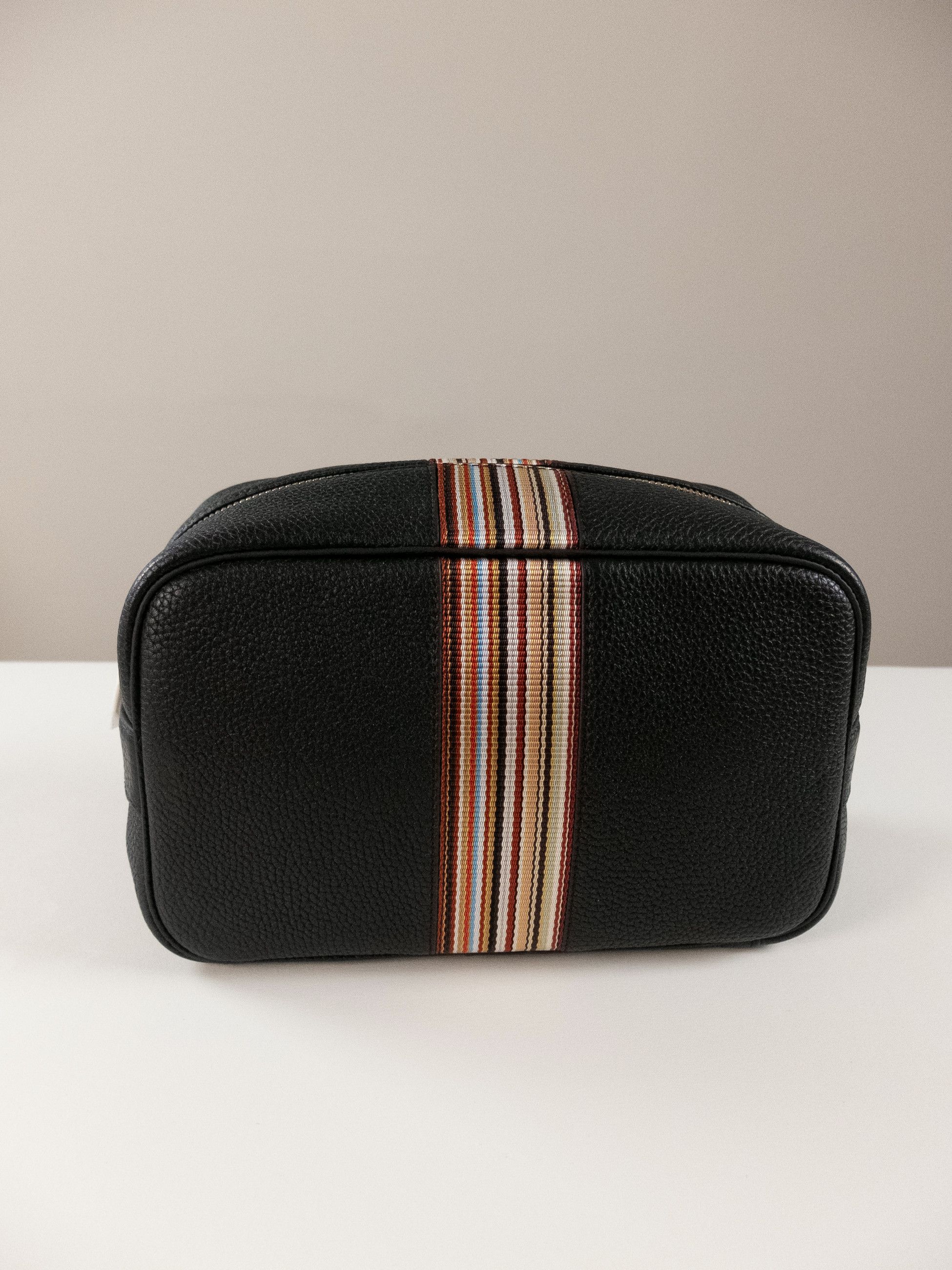 Paul Smith PAUL SMITH brown Signature Stripe leather toiletry wash bag Size ONE SIZE - 2 Thumbnail