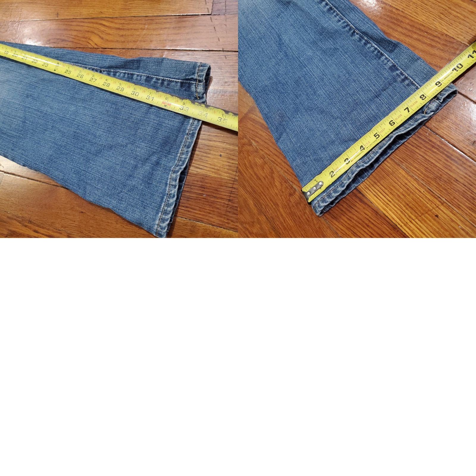 Pepe Jeans VINTAGE Pepe Jeans London Jeans Womens 36 Blue Embroidered Peacock Bootcut Stretch Studs Jeans Women Size 25" / US 0 / IT 36 - 10 Thumbnail