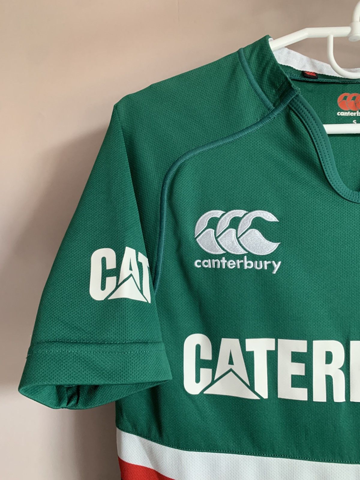 Canterbury of New Zealand Leicester Tigers Home Rugby Union Shirt Canterbury Jersey S Size US S / EU 44-46 / 1 - 3 Thumbnail