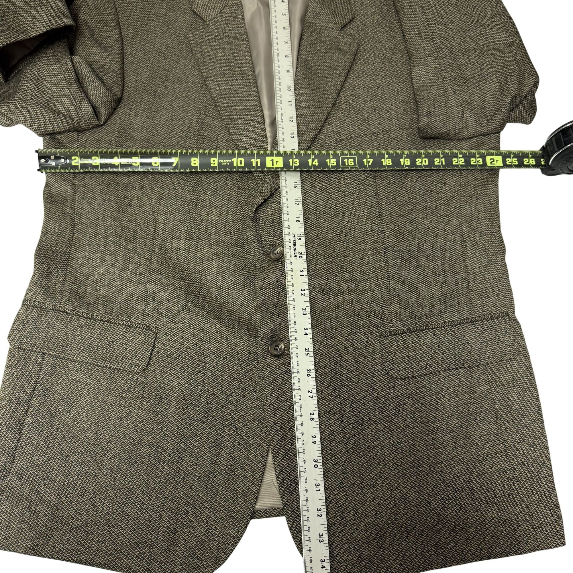 Chaps Ralph Lauren Chaps Ralph Lauren Men's Gold Brown Wool Alpaca Sport Coat Size 46R - 8 Thumbnail