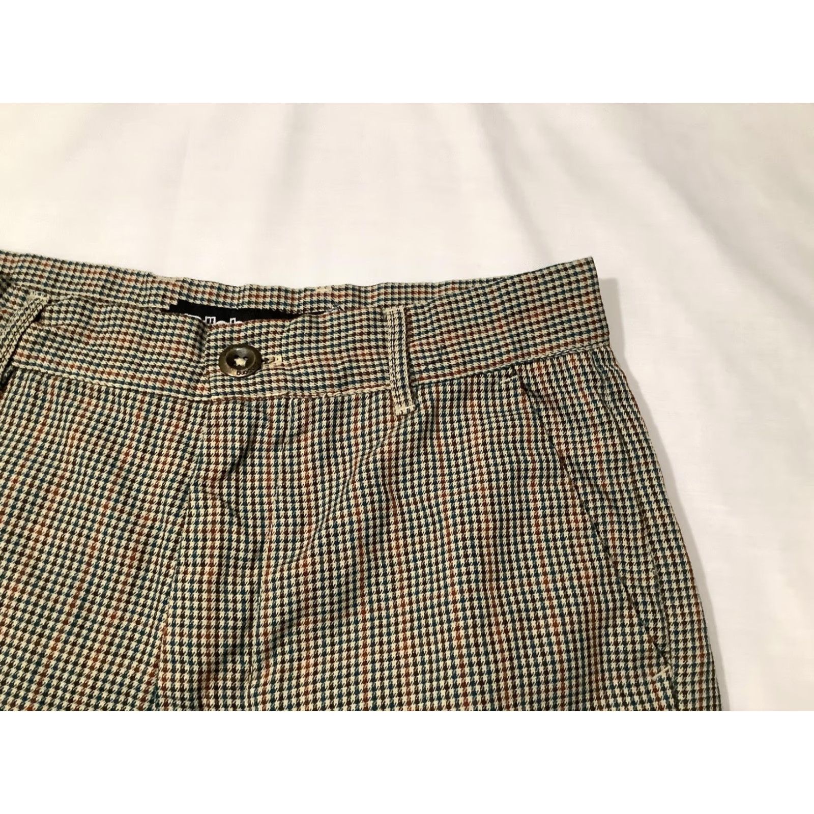 Billabong Billabong Shorts Mens 29 Brown Check Tweed Pleated Chino Surf Skate Casual Size US 29 - 2 Thumbnail