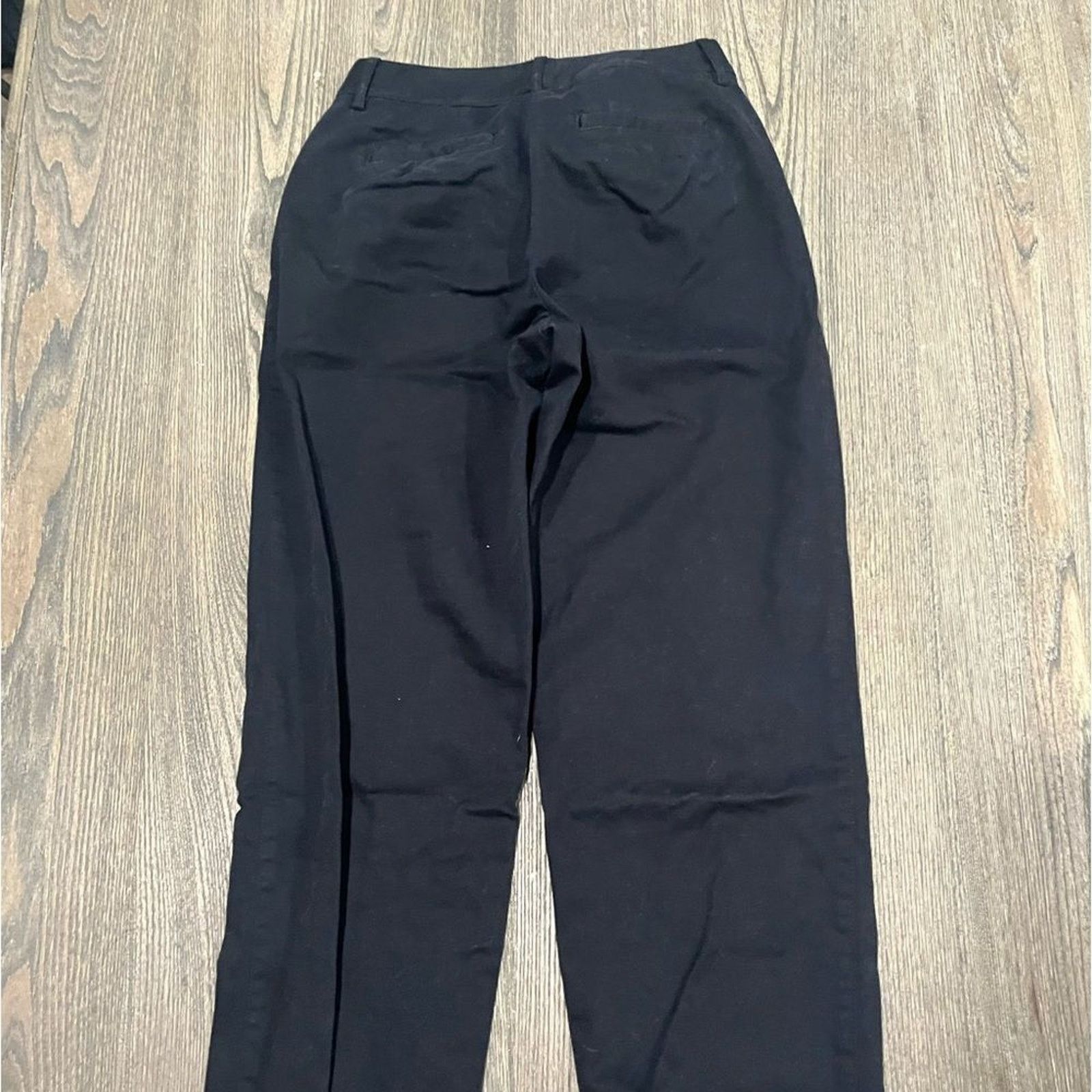 Vintage Talbots Womens Black High Waisted Stretch Straight Leg Pant4 Size 27" / US 4 / IT 40 - 11 Thumbnail