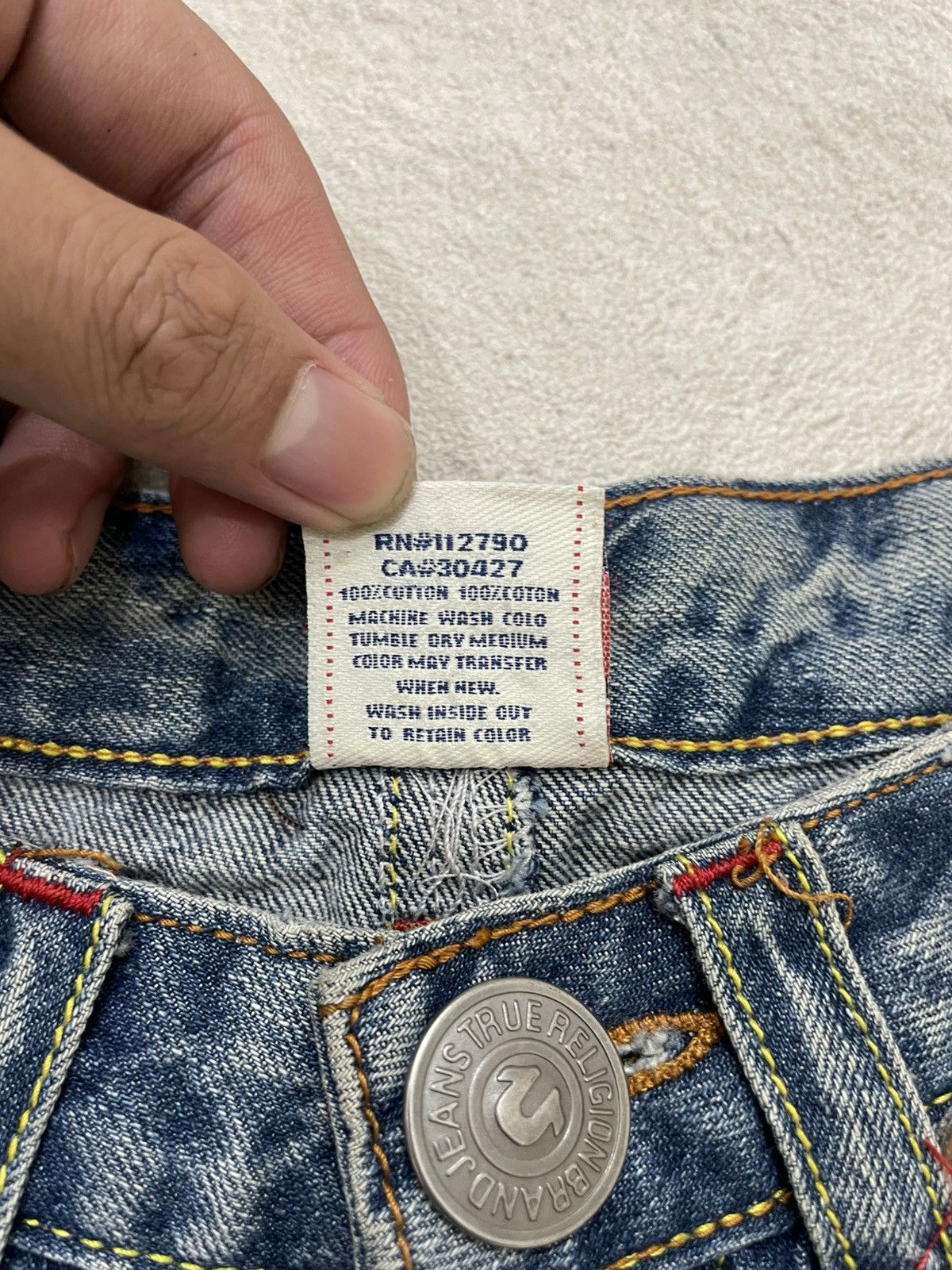 Diesel 2000s True Religion Flare Denim Ripped Wash Jeans ifsix LGB Size 27" / US 4 / IT 40 - 6 Thumbnail