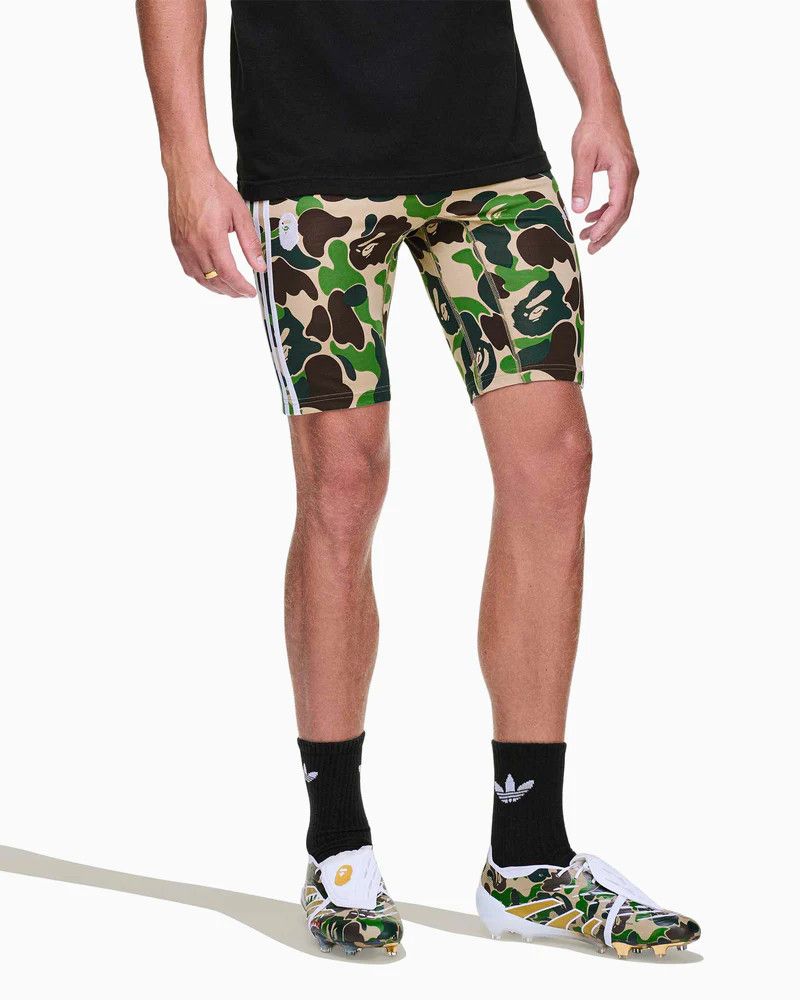 Adidas × Bape o1mle0526 Football Tight Crew Shorts in Multicolor Size US 32 / EU 48 - 4 Thumbnail